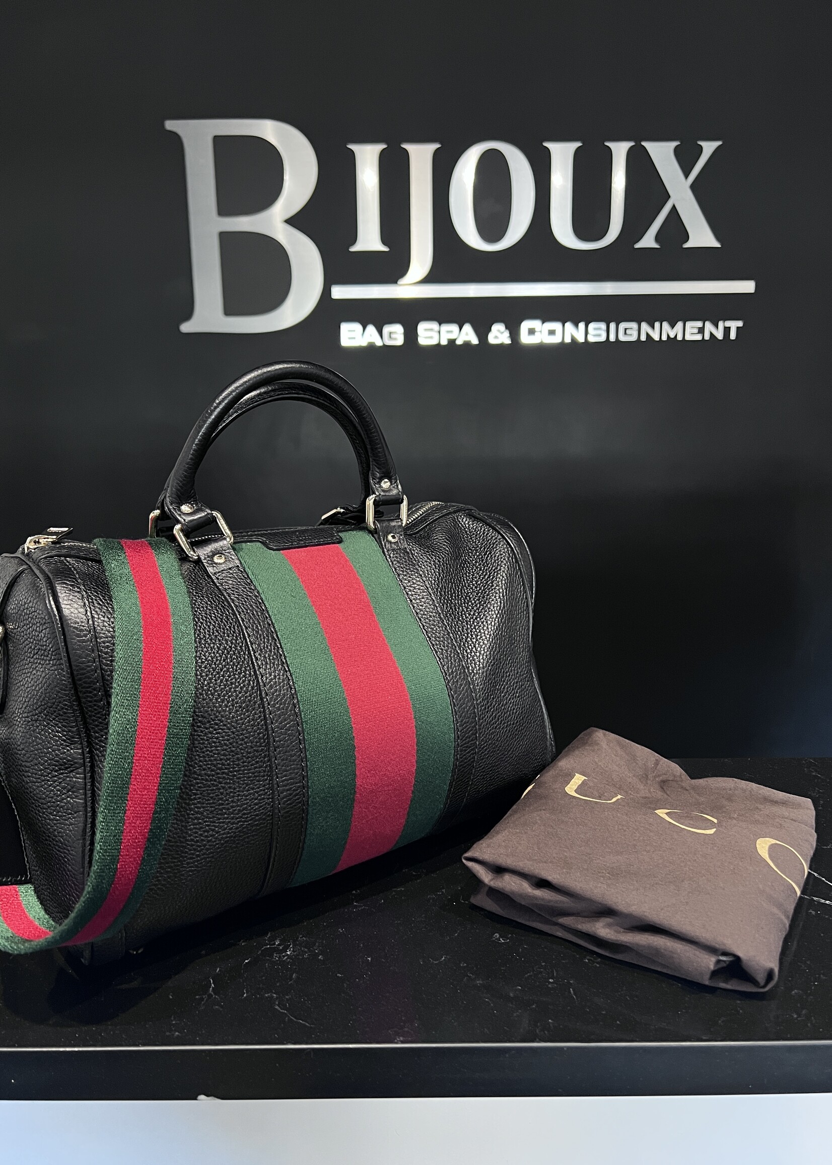 Gucci SOLD - Gucci Pebbled Bowler Bag