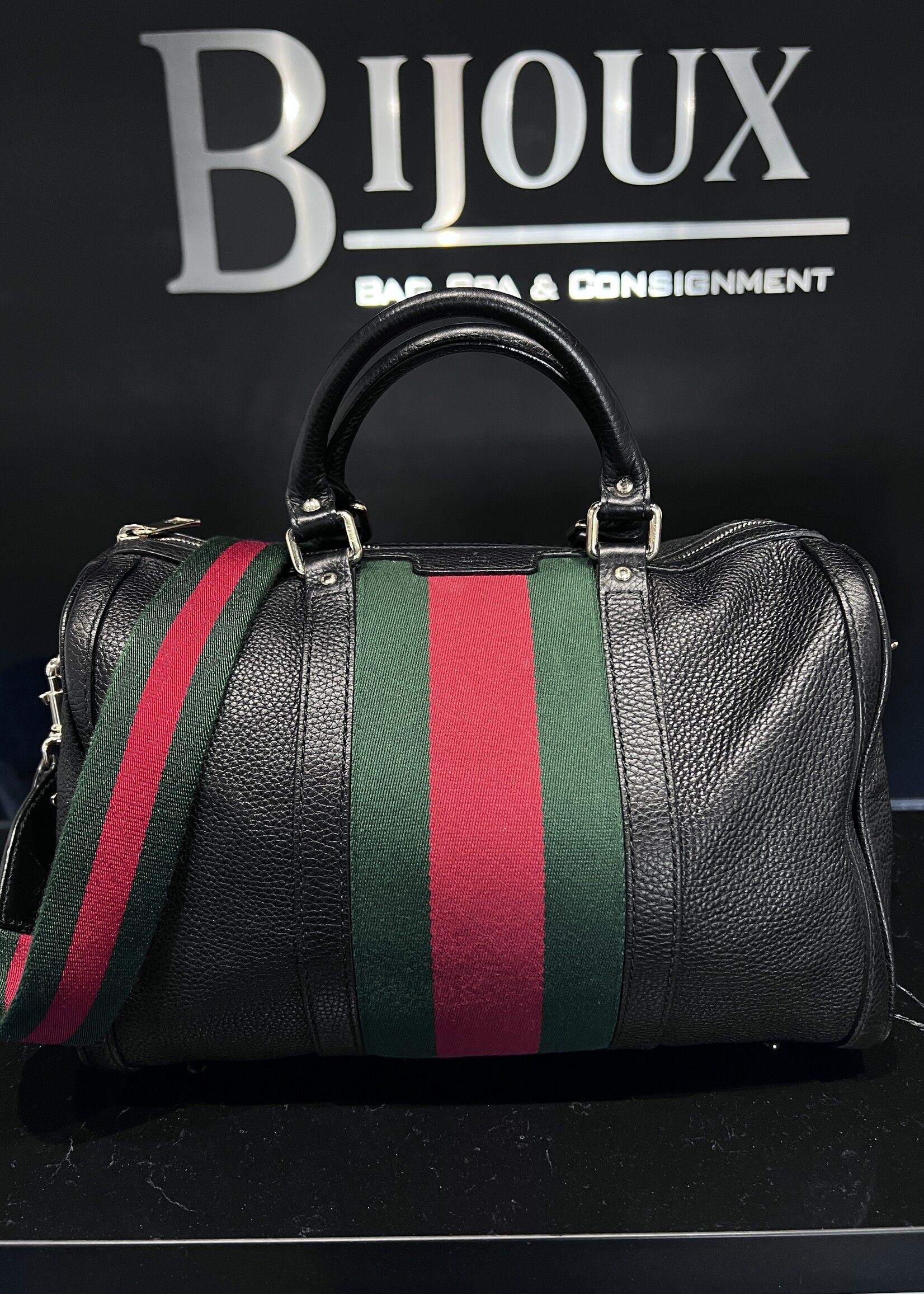 Gucci SOLD - Gucci Pebbled Bowler Bag