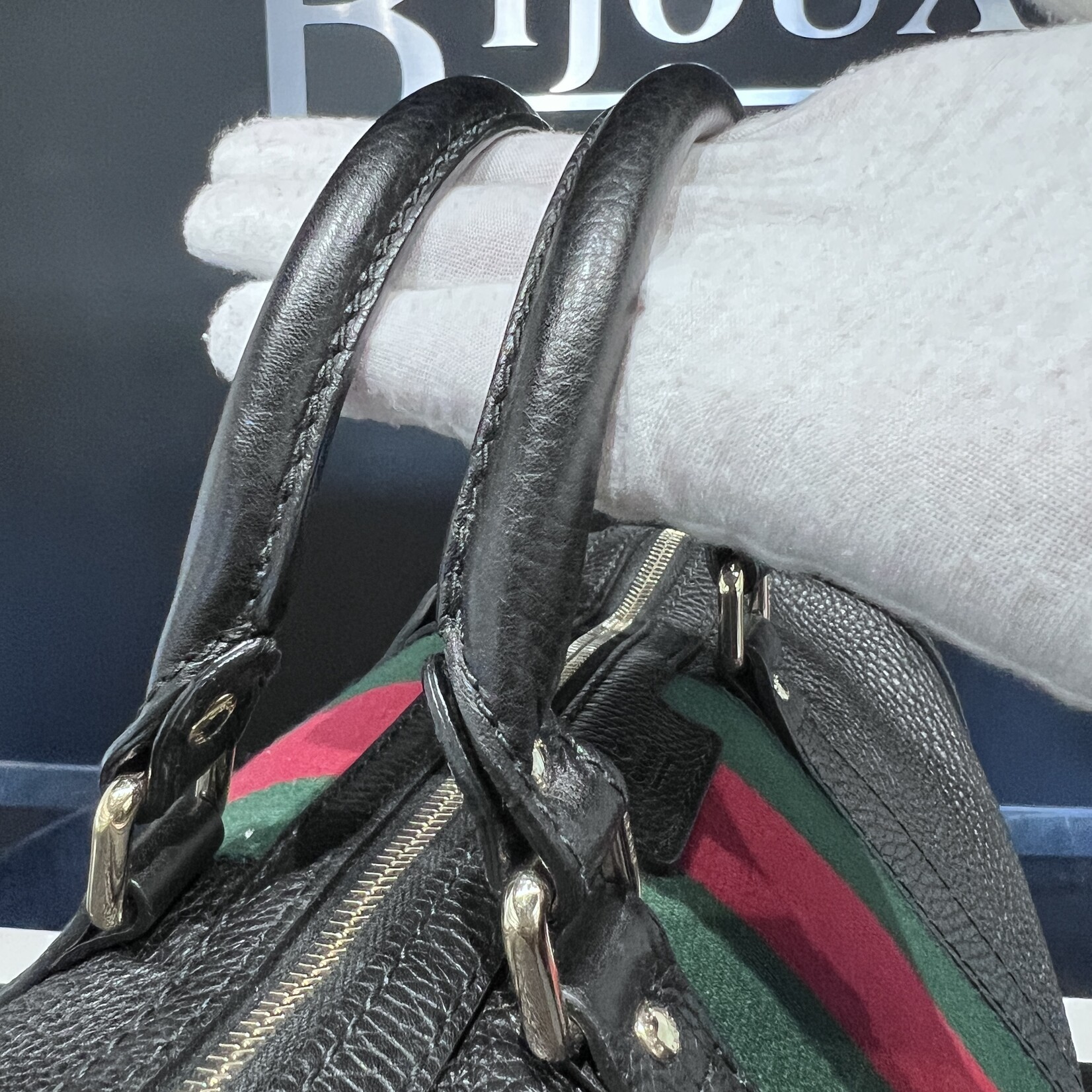 Gucci SOLD - Gucci Pebbled Bowler Bag