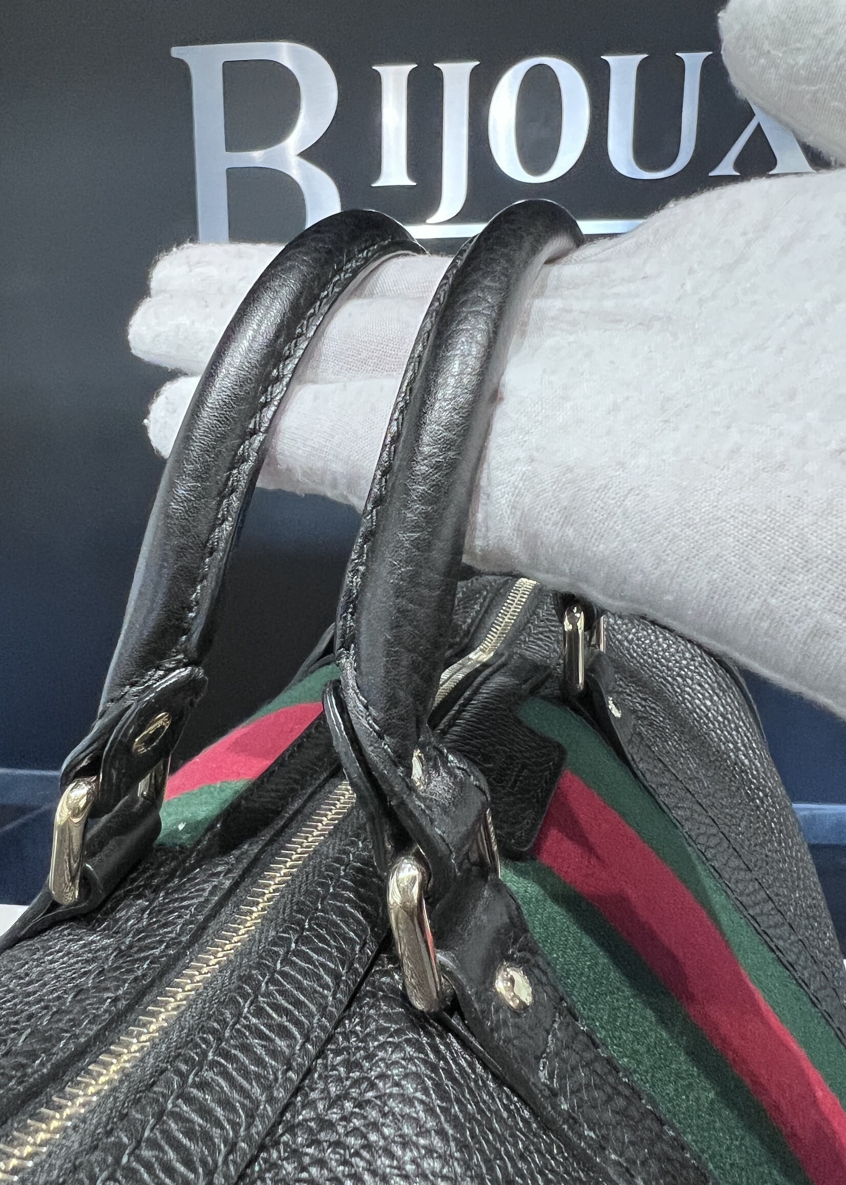 Gucci SOLD - Gucci Pebbled Bowler Bag