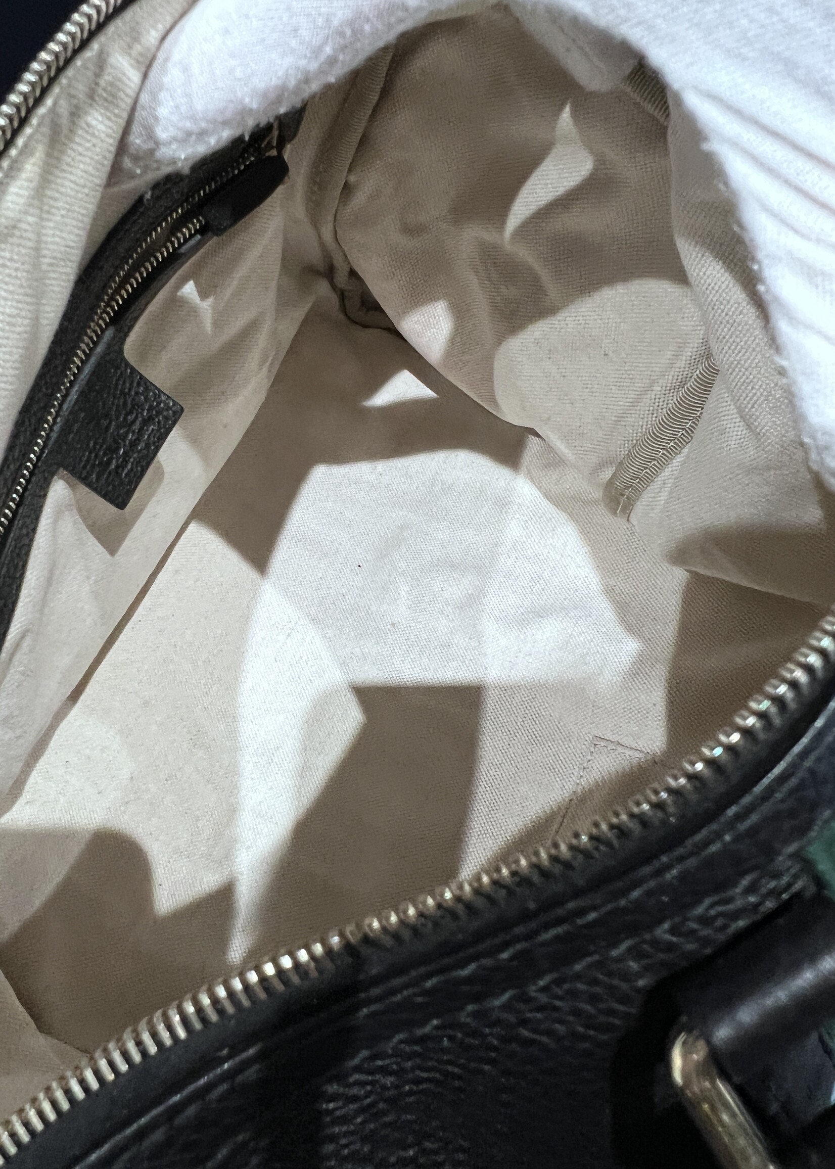 Gucci SOLD - Gucci Pebbled Bowler Bag