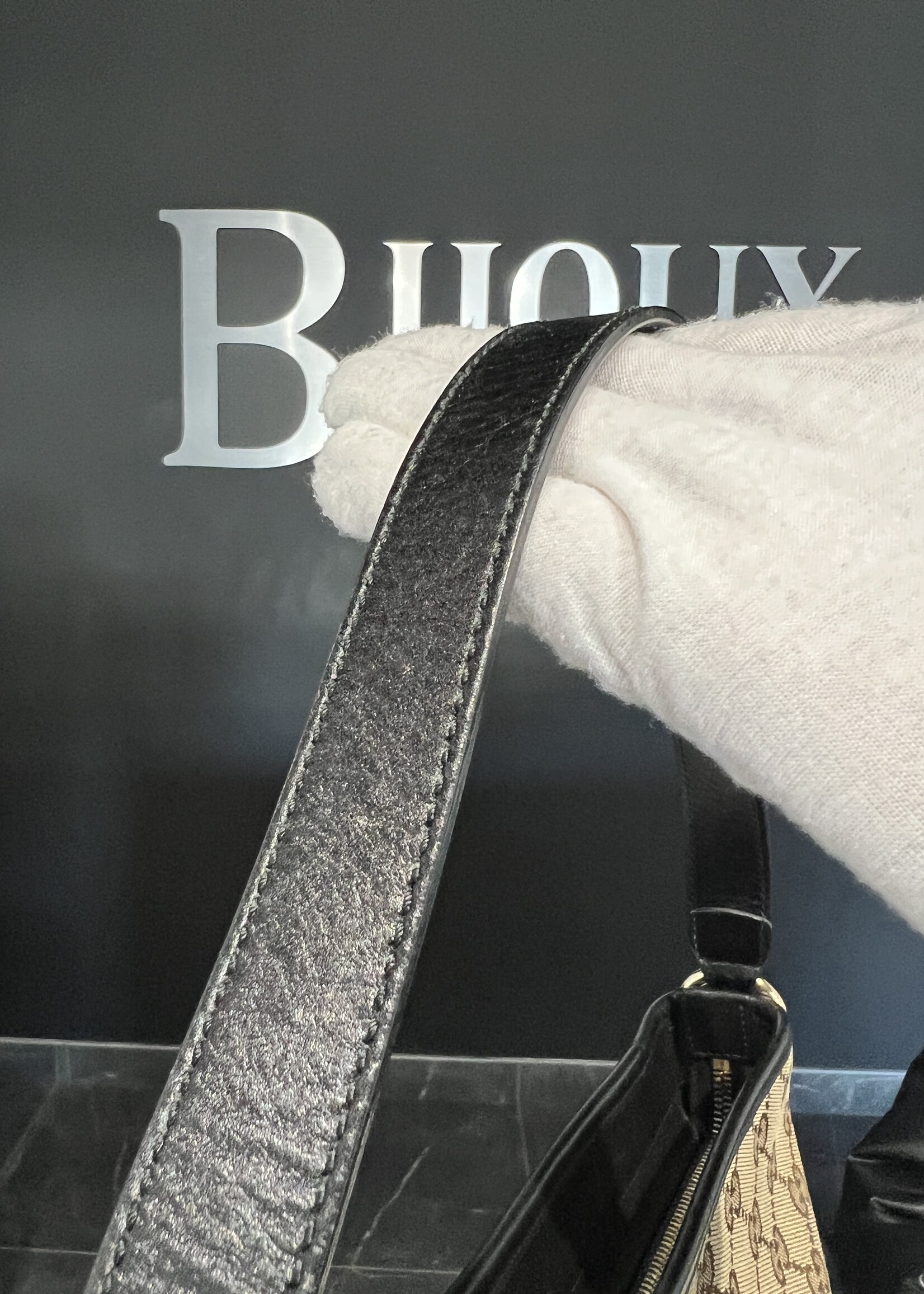 Gucci SOLD - Gucci Pebbled Bowler Bag