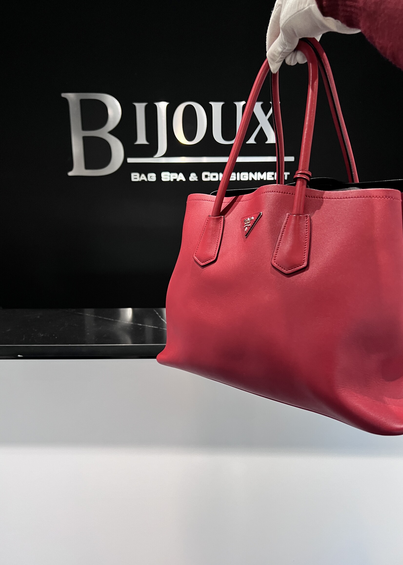 Prada Prada Nappa Double Tote