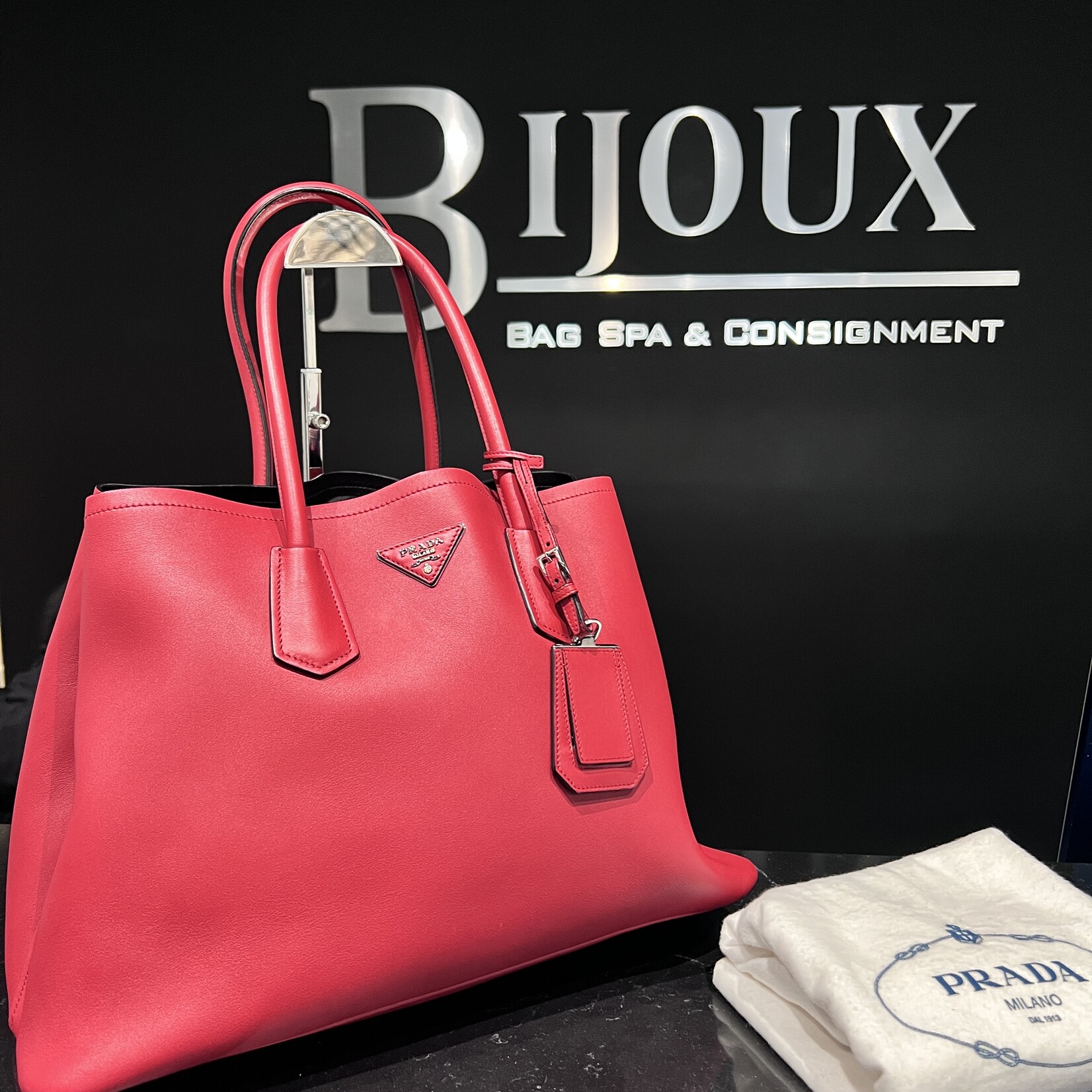 Prada Prada Nappa Double Tote