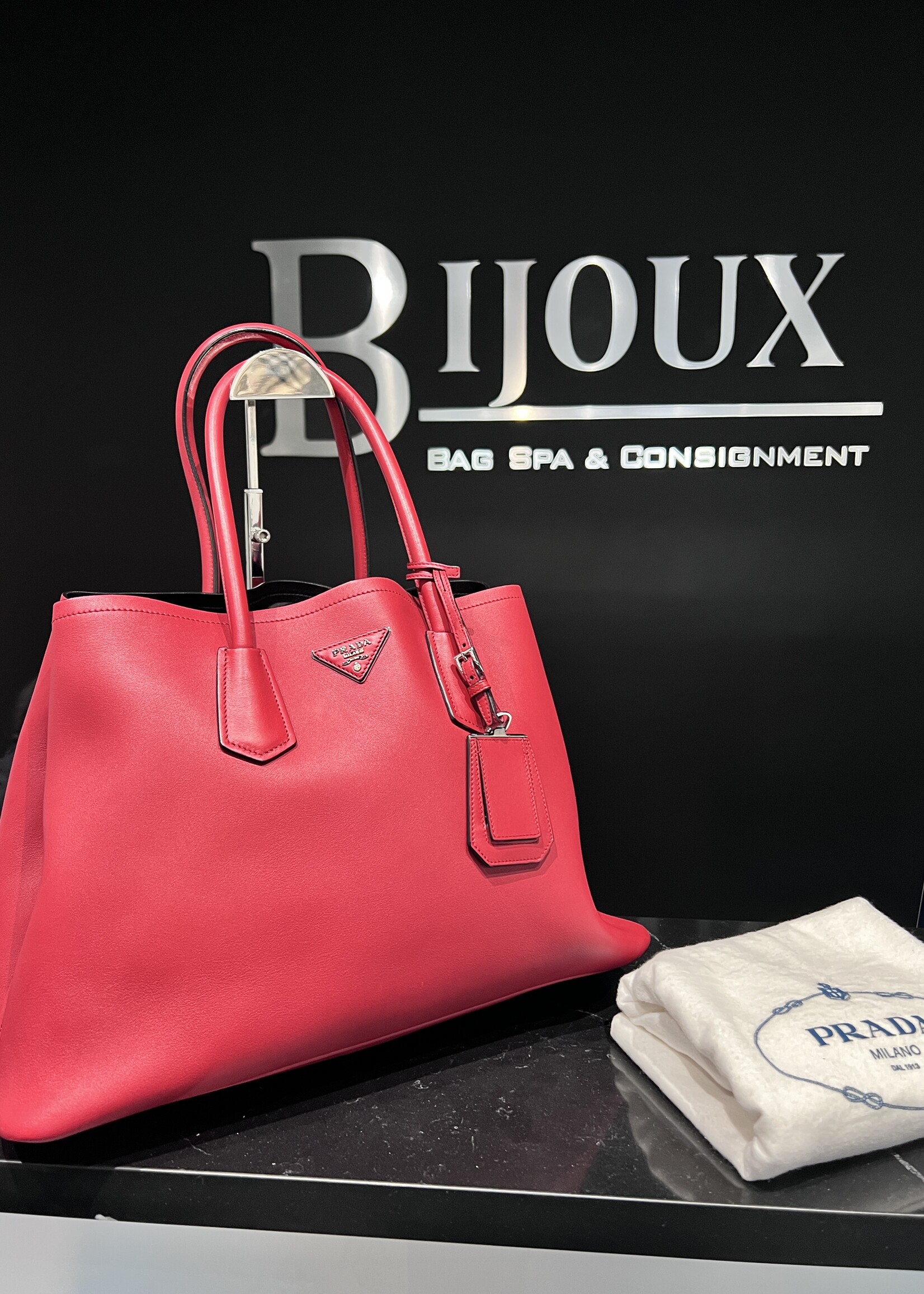 Prada Prada Nappa Double Tote