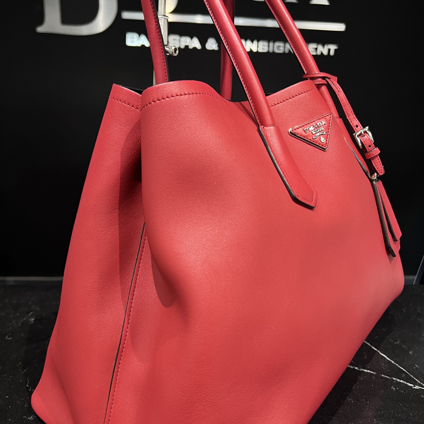 Prada Prada Nappa Double Tote