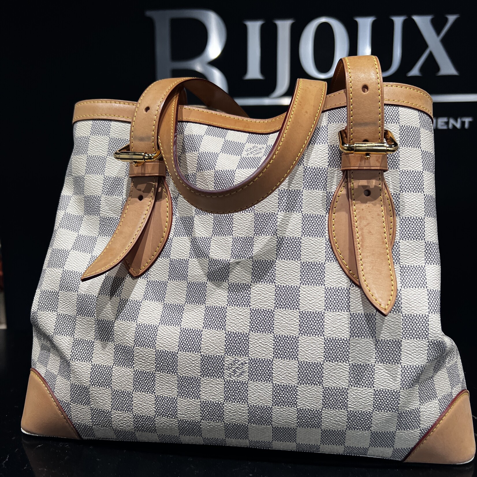 Louis Vuitton SOLD - Louis Vuitton Hampstead MM Damier Azur