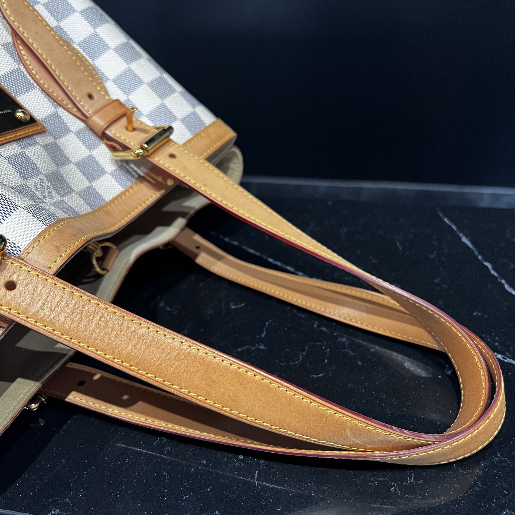 Louis Vuitton SOLD - Louis Vuitton Hampstead MM Damier Azur