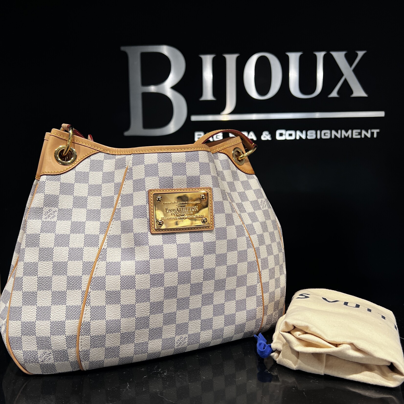 Louis Vuitton Louis Vuitton Galleria PM Damier Azur