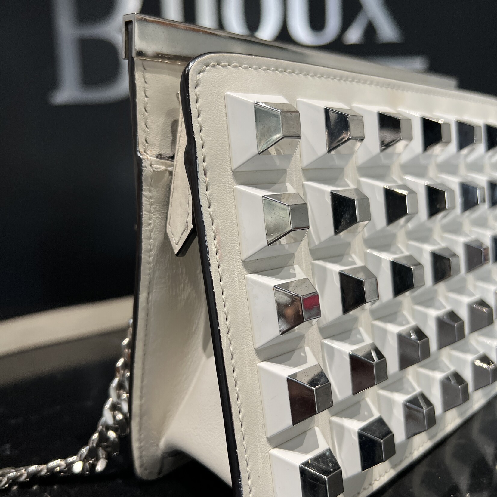Fendi Fendi White Metal Spike