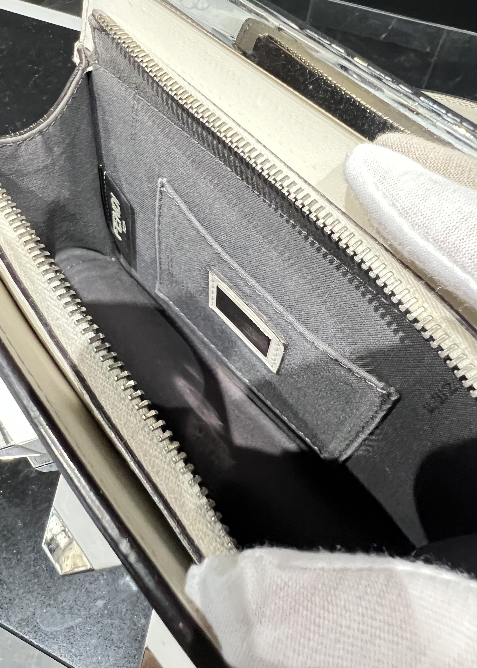 Fendi SOLD - Fendi White Metal Spike