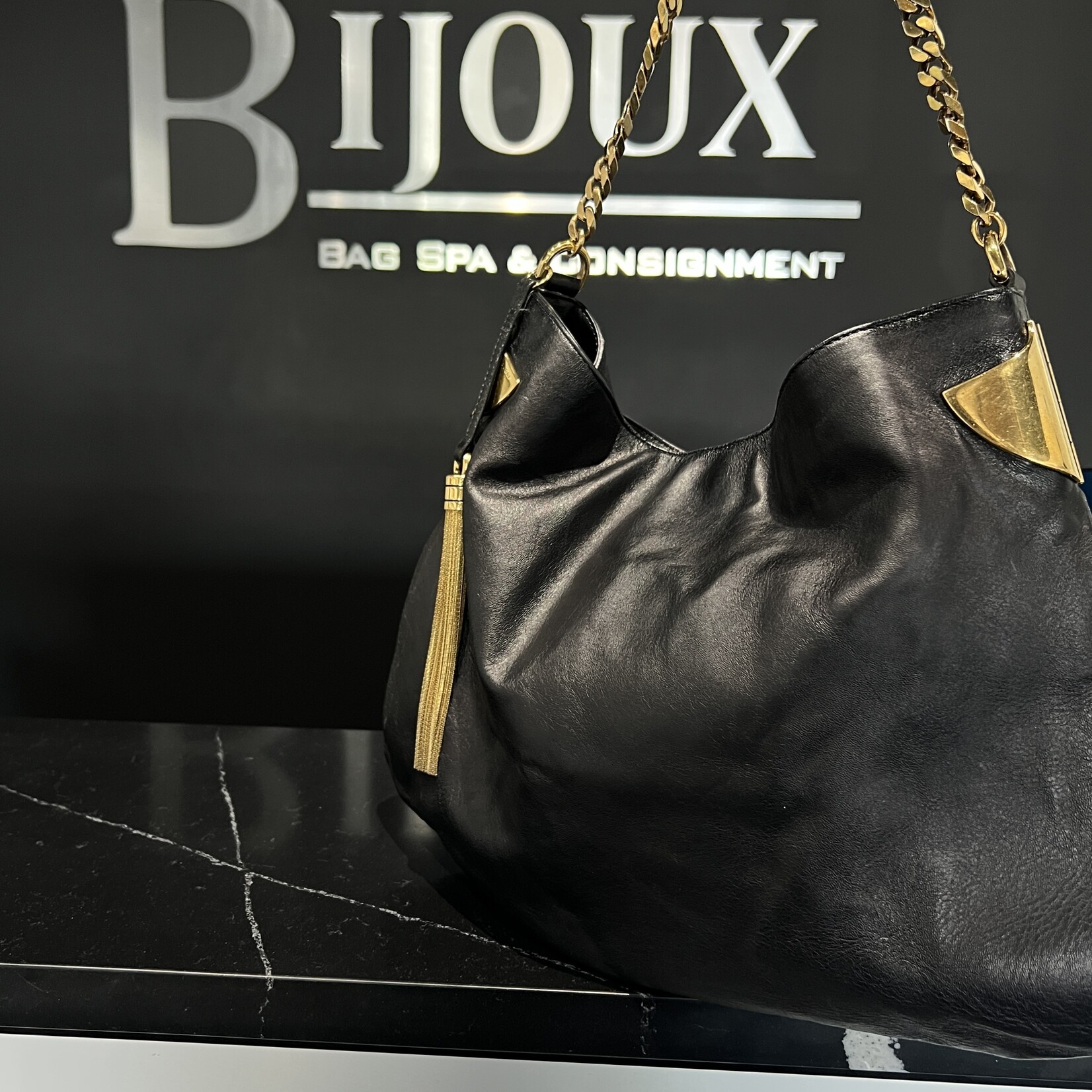 Gucci Gucci 1970 Hobo Leather Bag