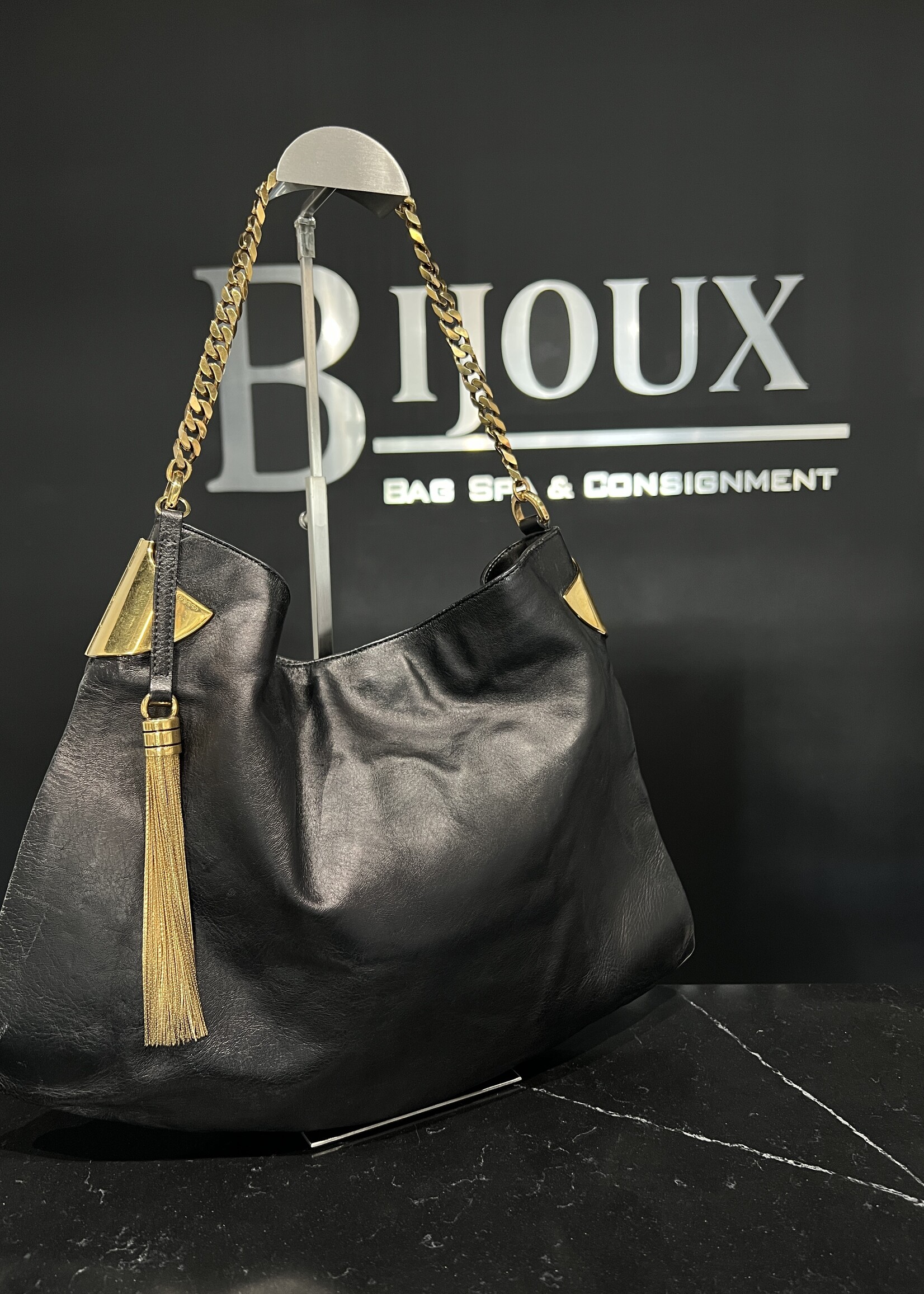 Gucci Gucci 1970 Hobo Leather Bag