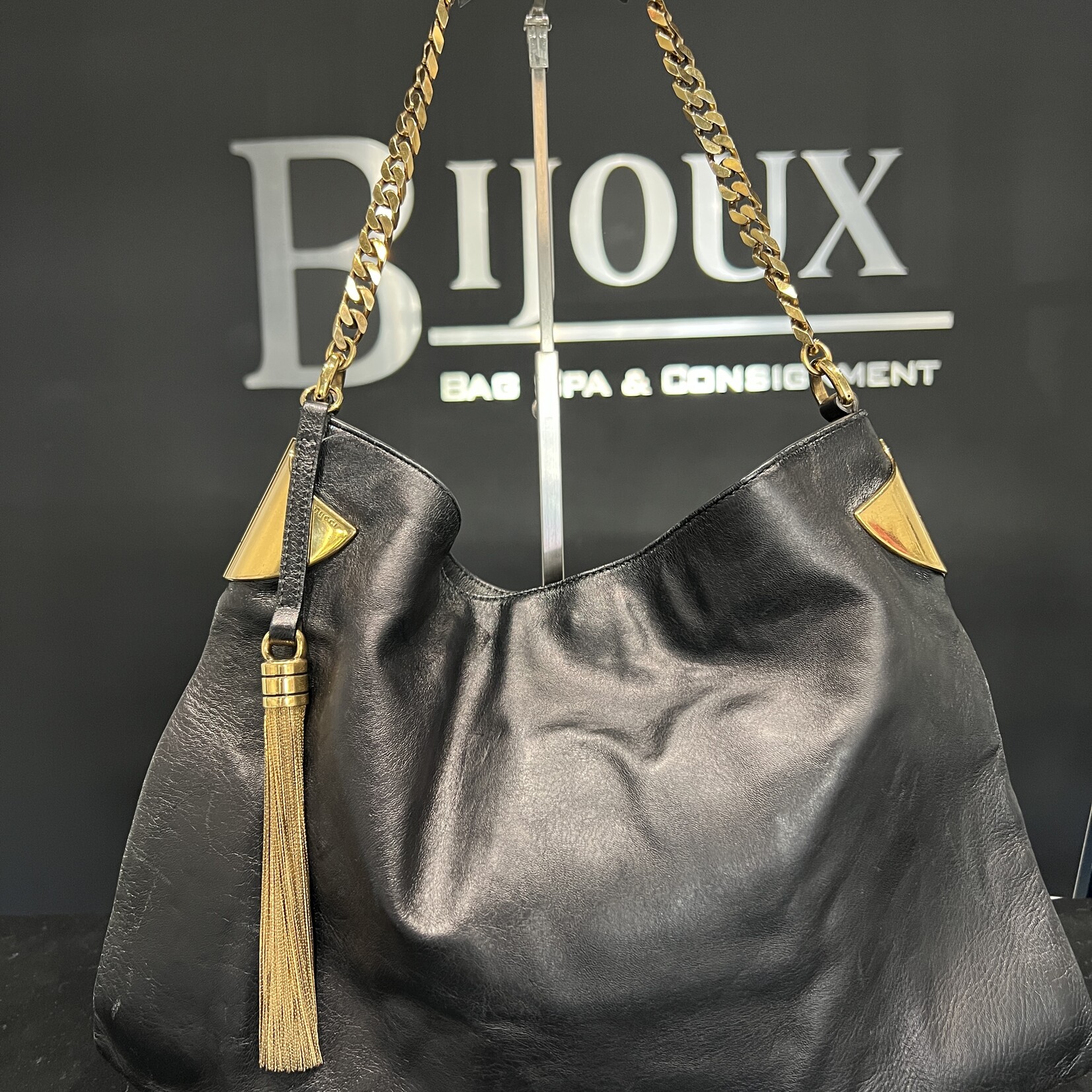 Gucci Gucci 1970 Hobo Leather Bag