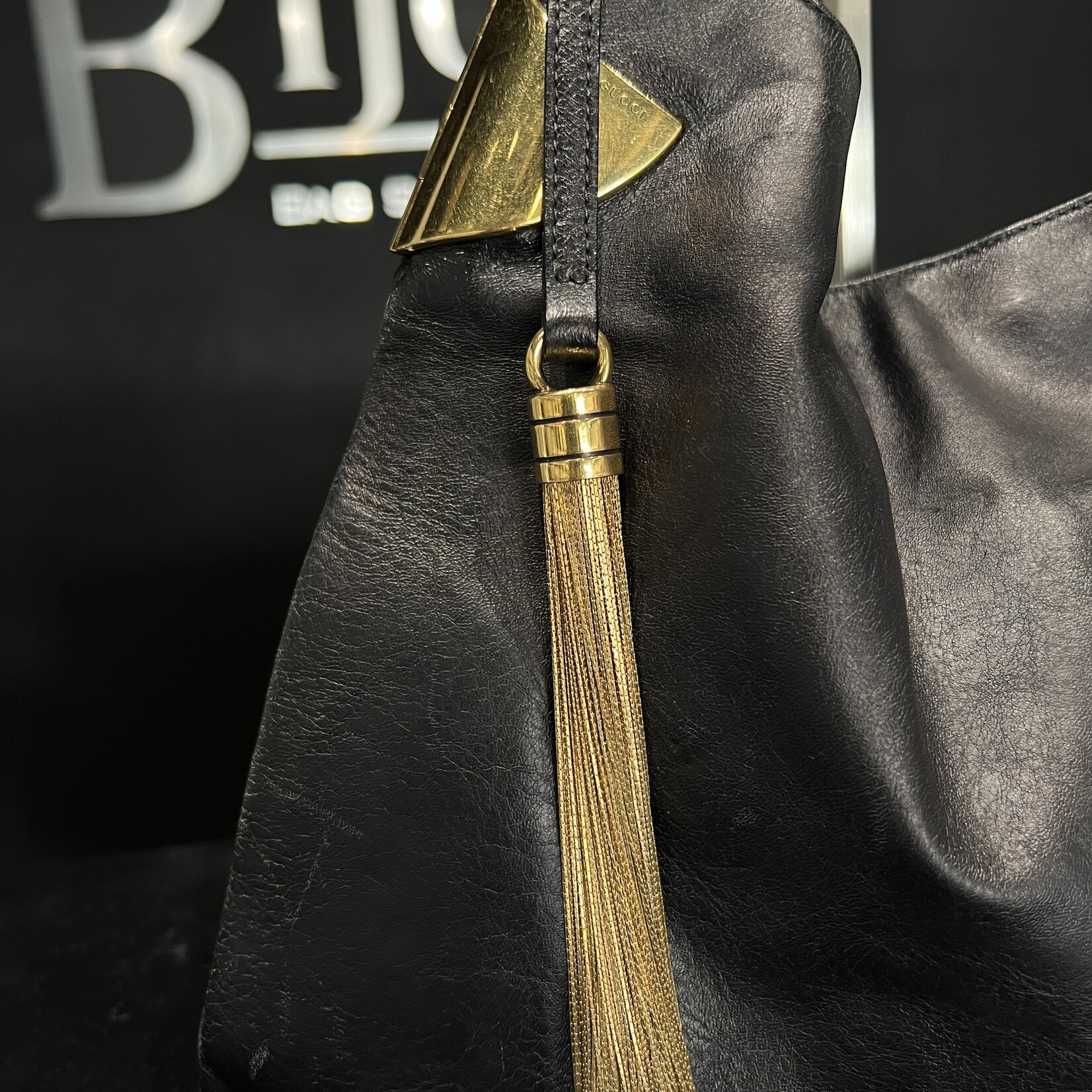 Gucci Gucci 1970 Hobo Leather Bag