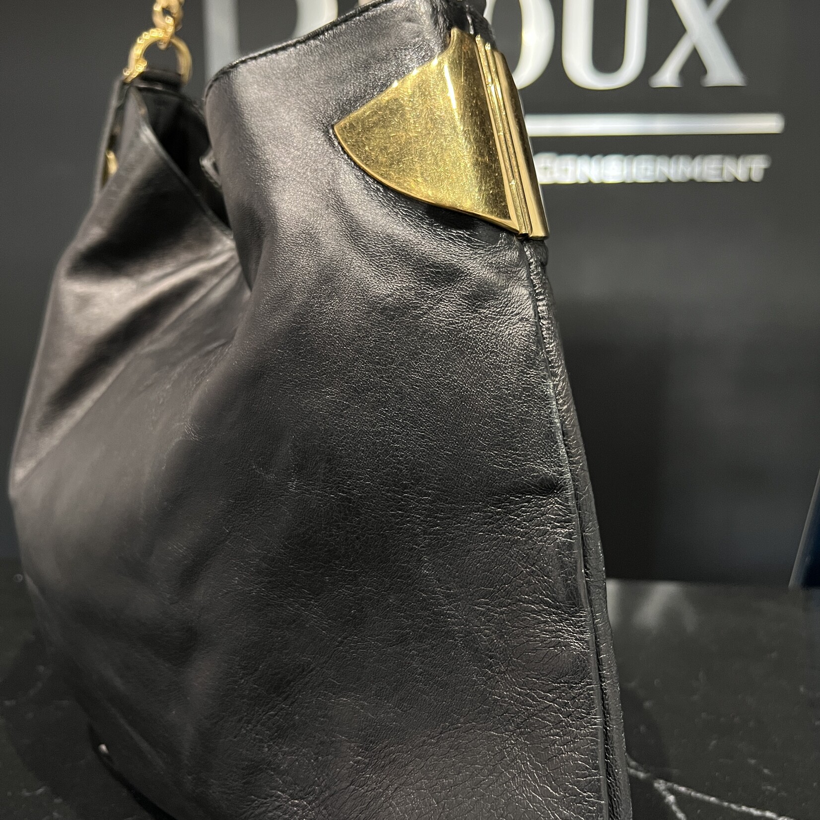 Gucci Gucci 1970 Hobo Leather Bag