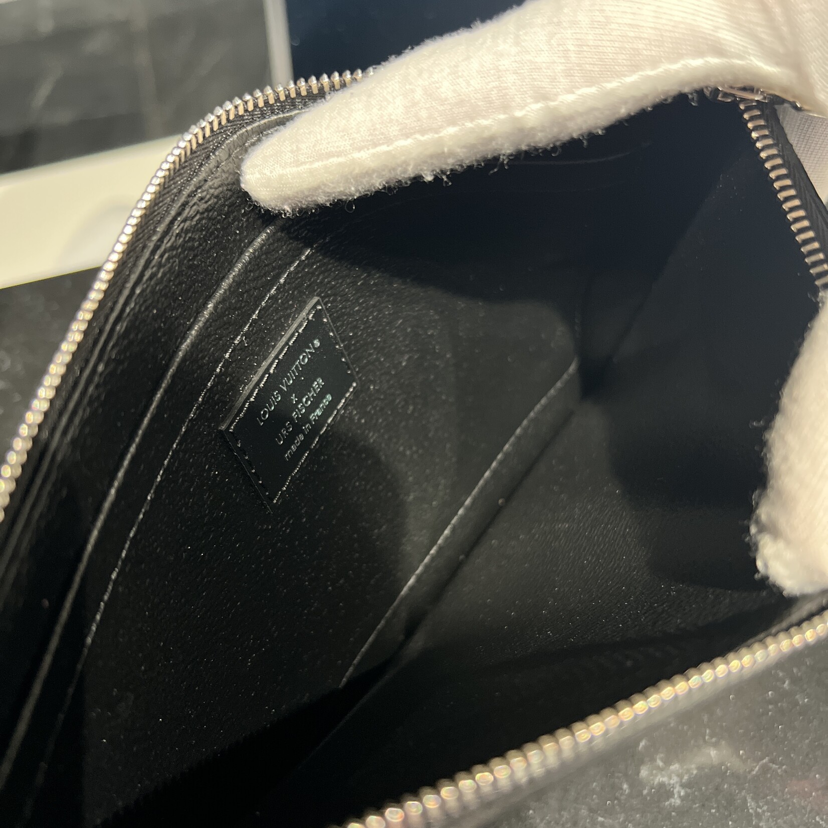 Louis Vuitton Louis Vuitton Neverfull Fischer MM Black & White