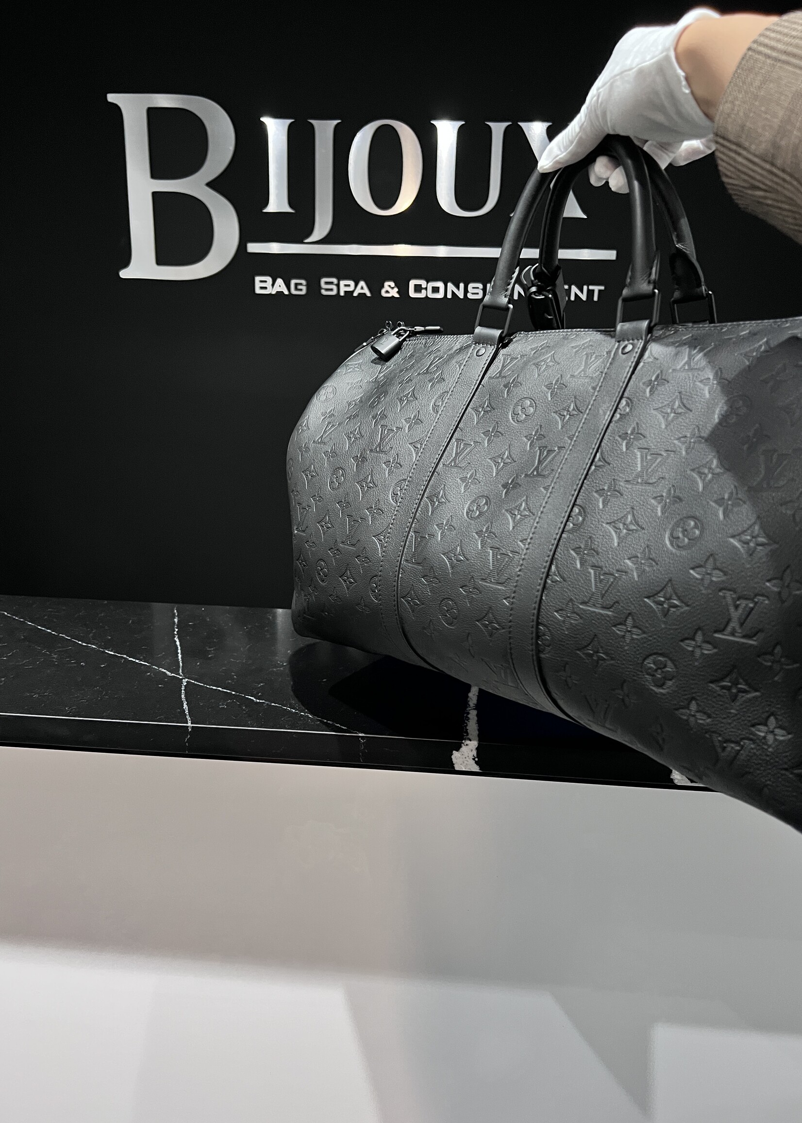 Louis Vuitton SOLD - Louis Vuitton Keepall 50 Monogram Shadow