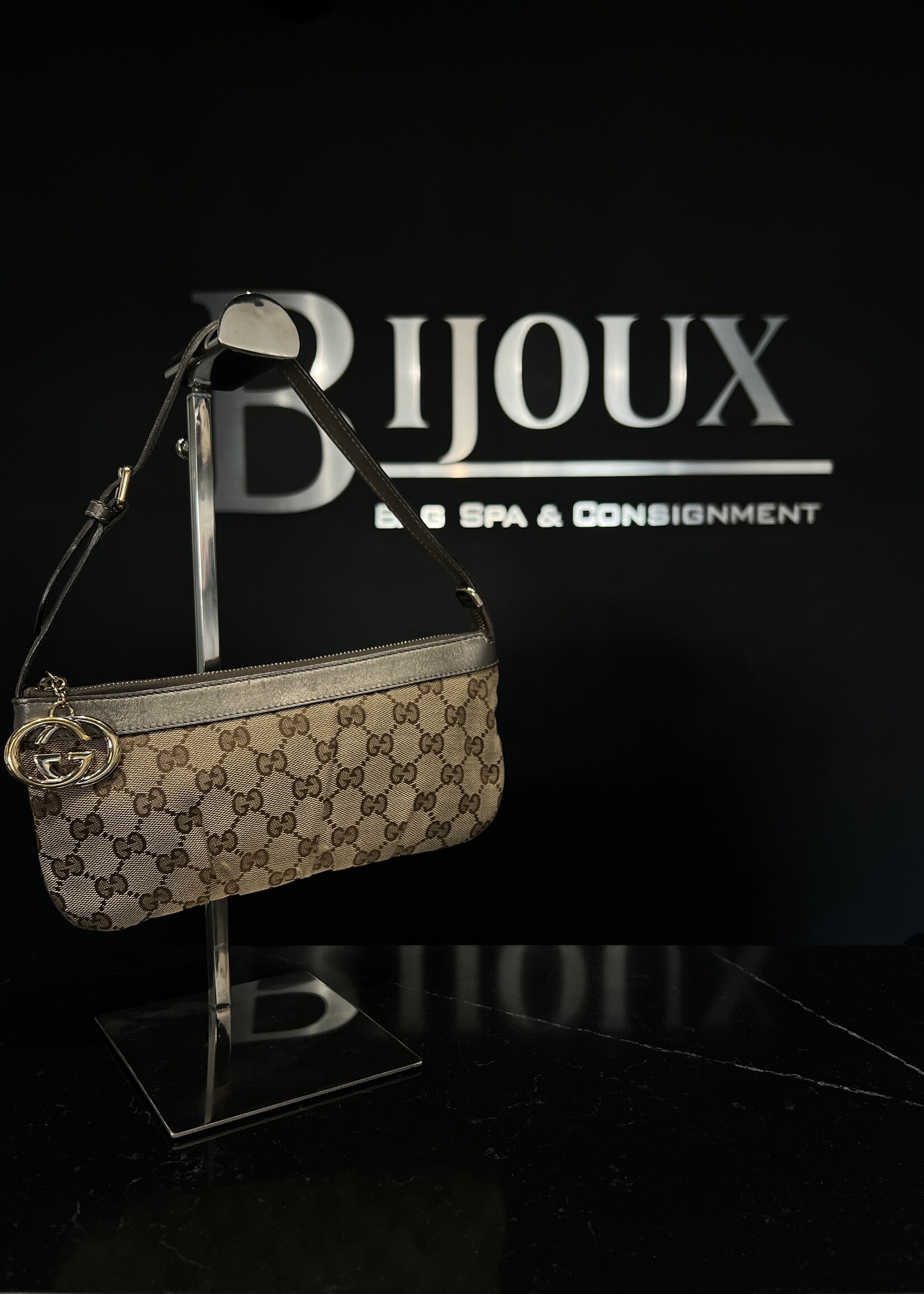 Gucci SOLD - Gucci GG Monogram Shoulder Bag