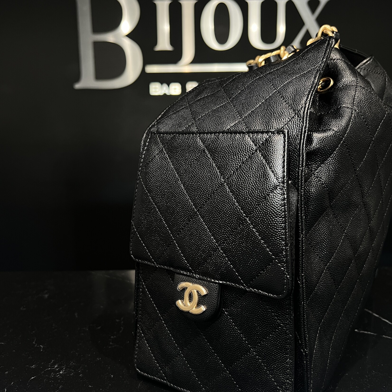 Chanel Chanel 25 Black GHW