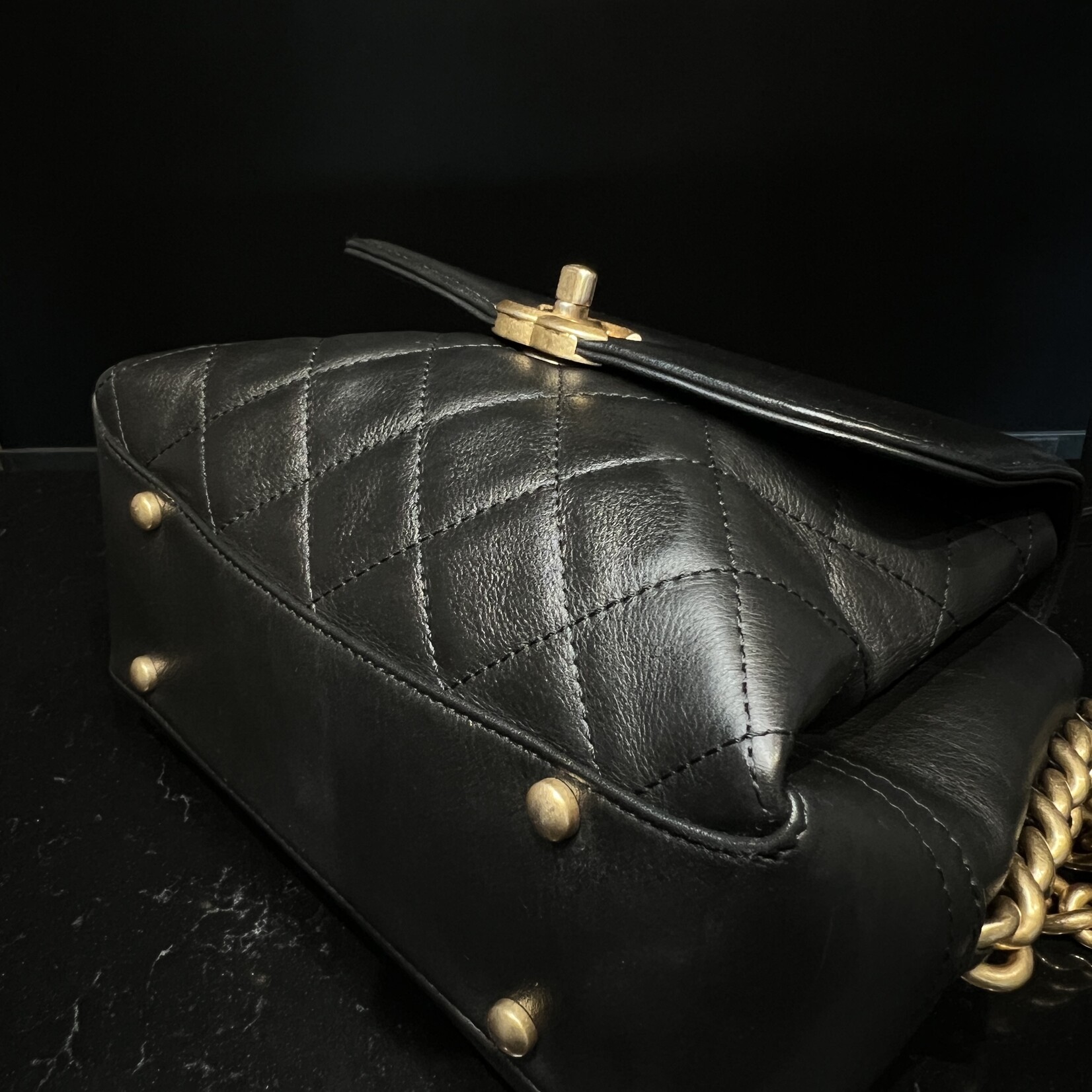 Chanel SOLD- Chanel Quilted Side Chain