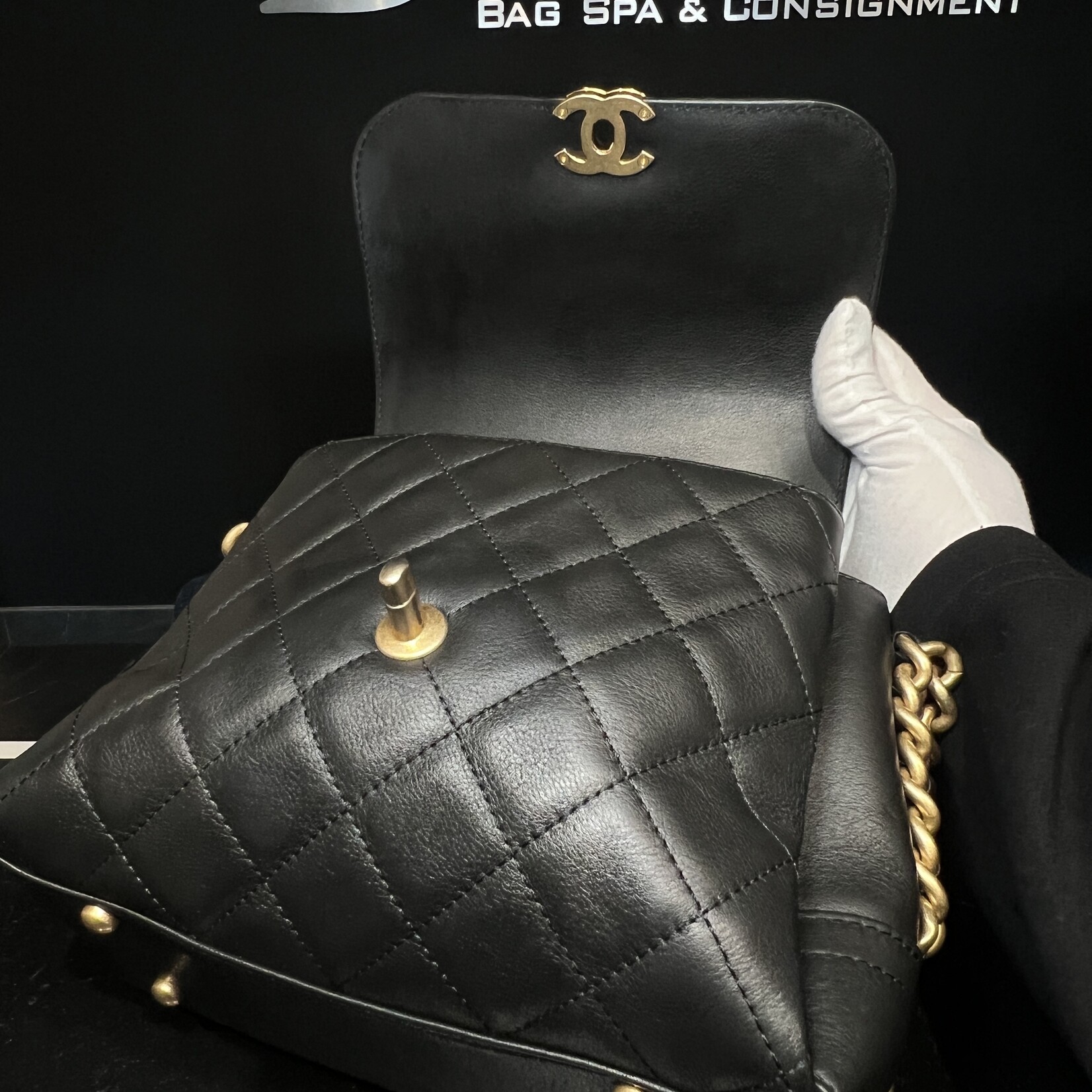 Chanel SOLD- Chanel Quilted Side Chain