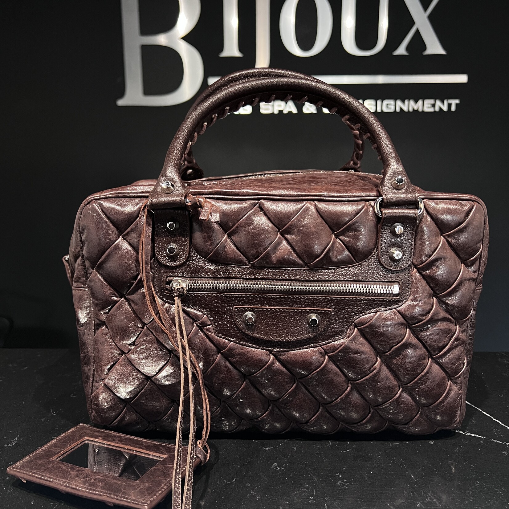 Balenciaga SOLD - Balenciaga Truffle Chevre Quitled Bag