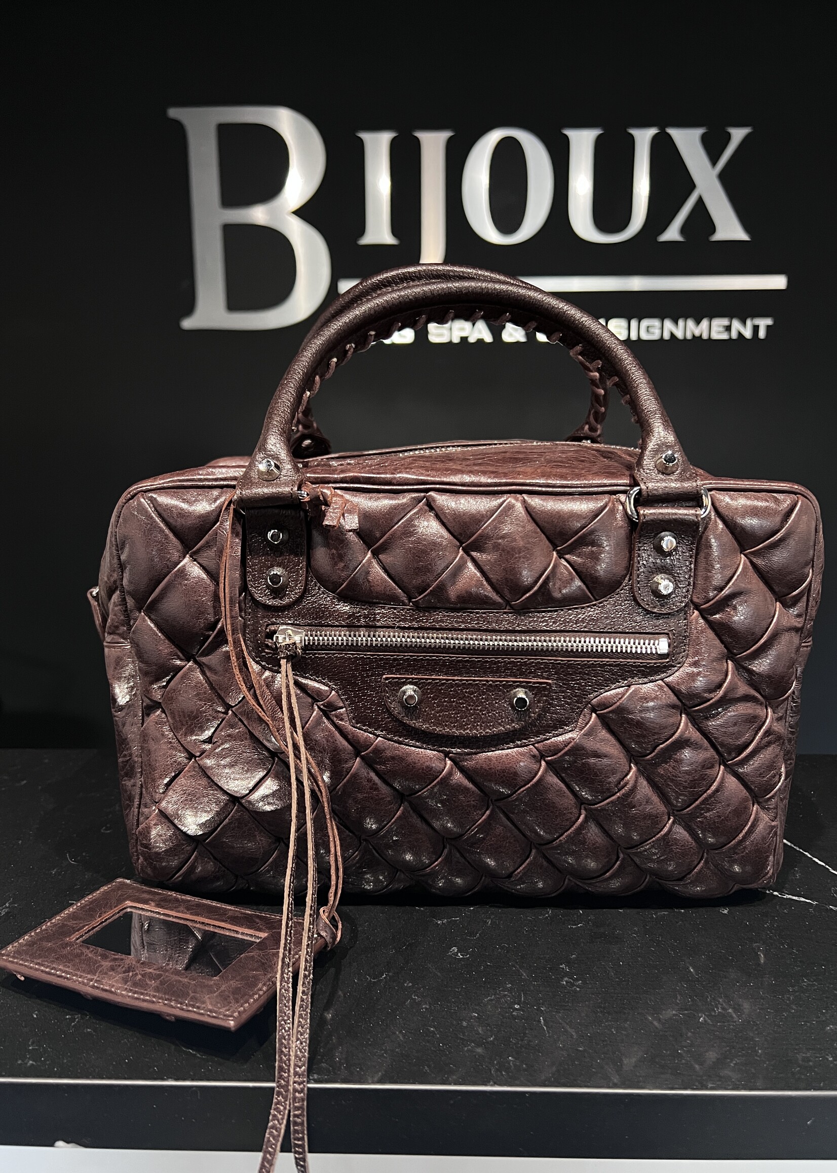 Balenciaga SOLD - Balenciaga Truffle Chevre Quitled Bag