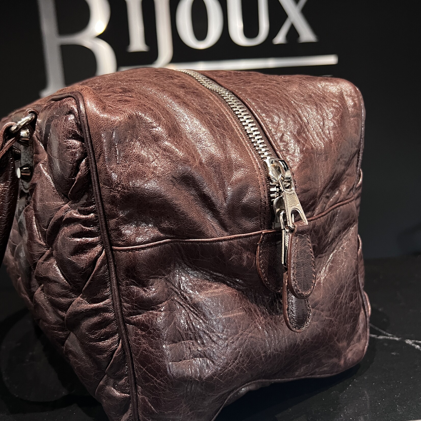 Balenciaga SOLD - Balenciaga Truffle Chevre Quitled Bag