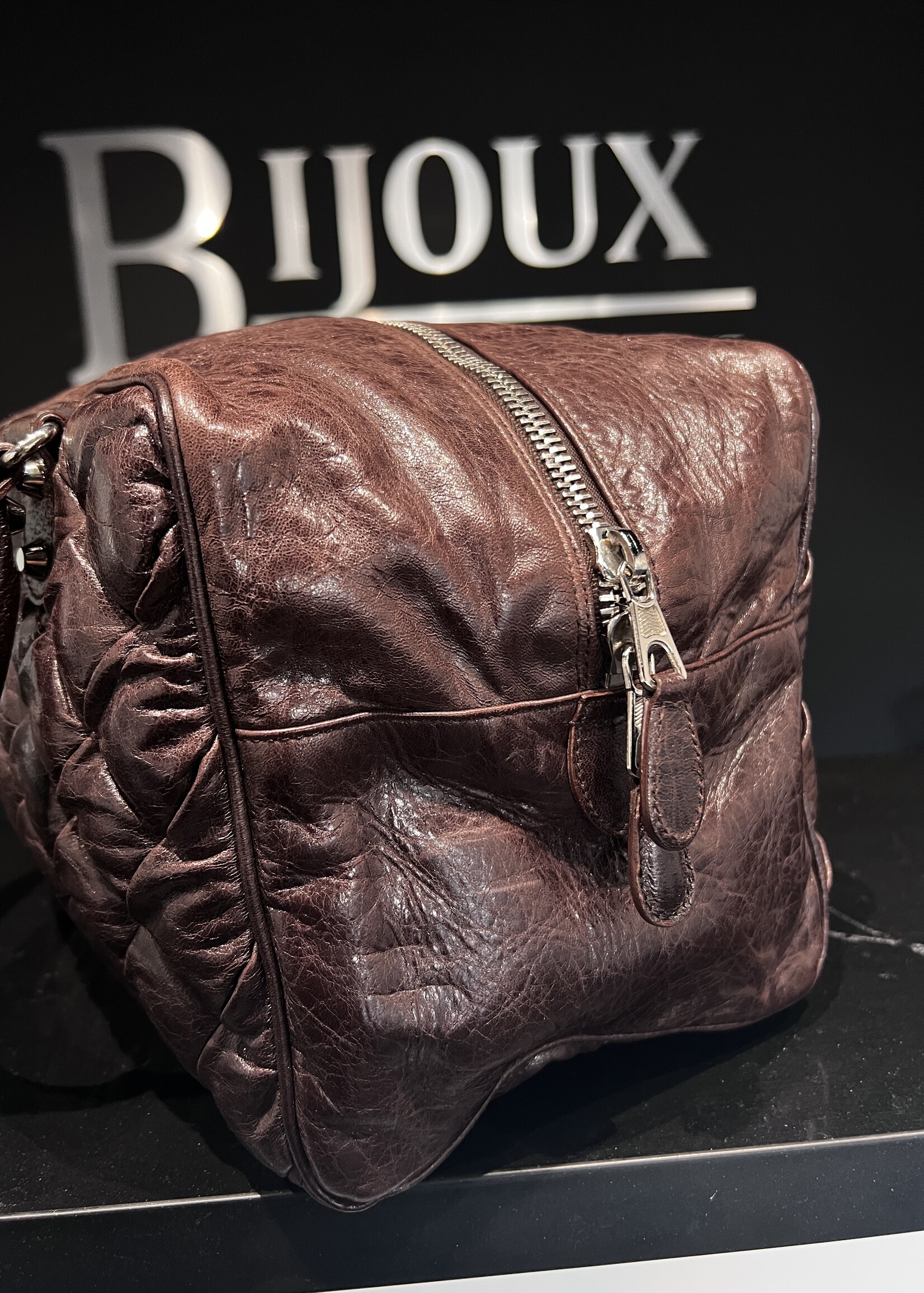 Balenciaga SOLD - Balenciaga Truffle Chevre Quitled Bag