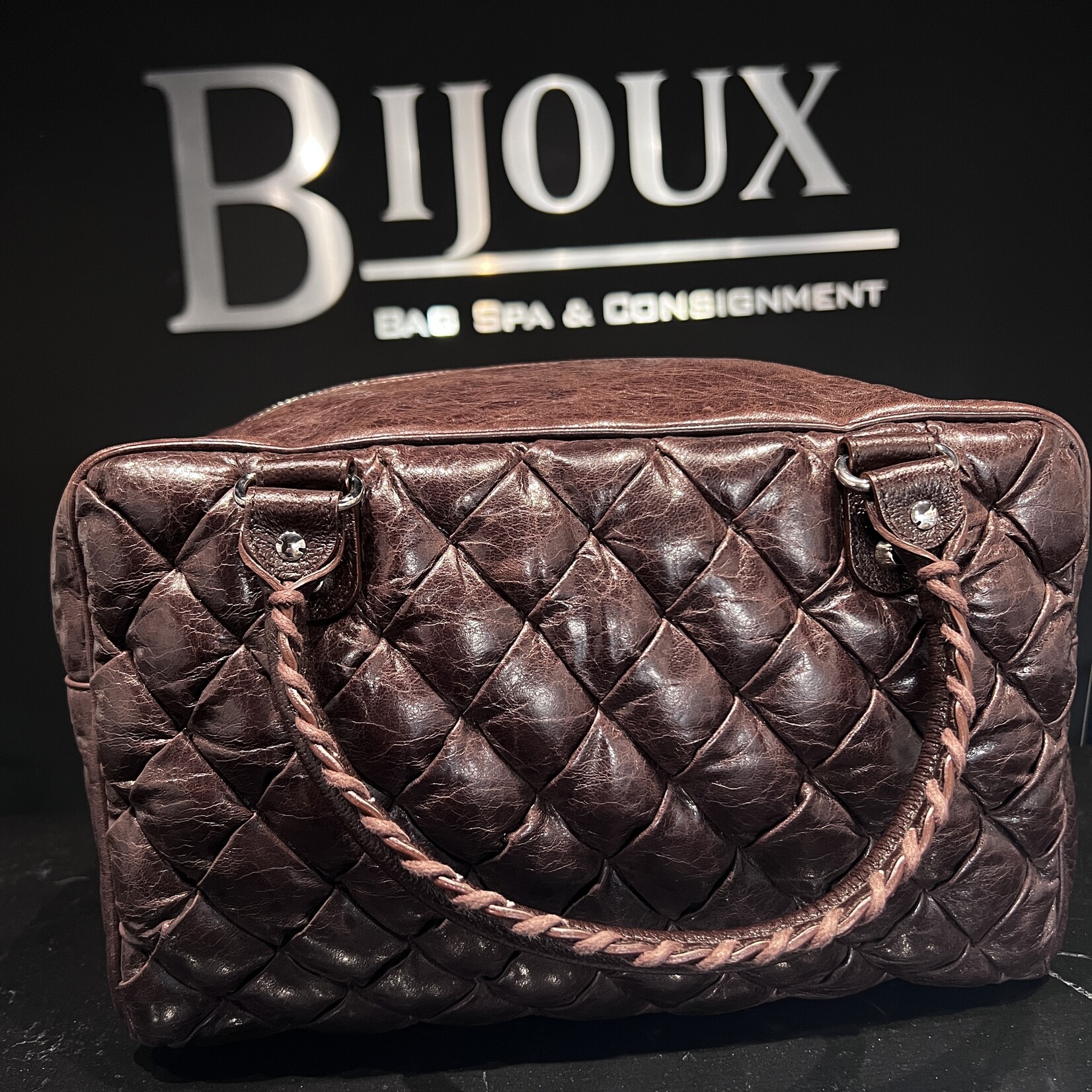 Balenciaga SOLD - Balenciaga Truffle Chevre Quitled Bag