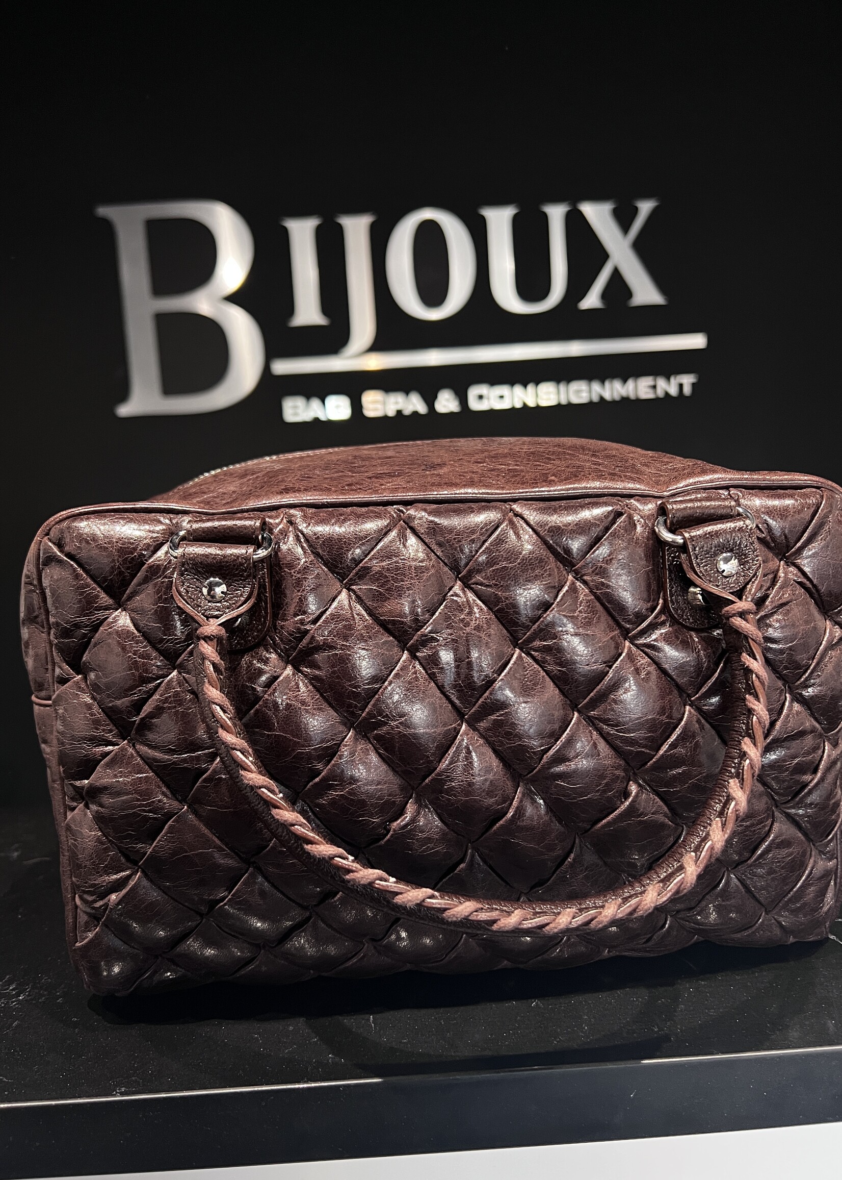 Balenciaga SOLD - Balenciaga Truffle Chevre Quitled Bag