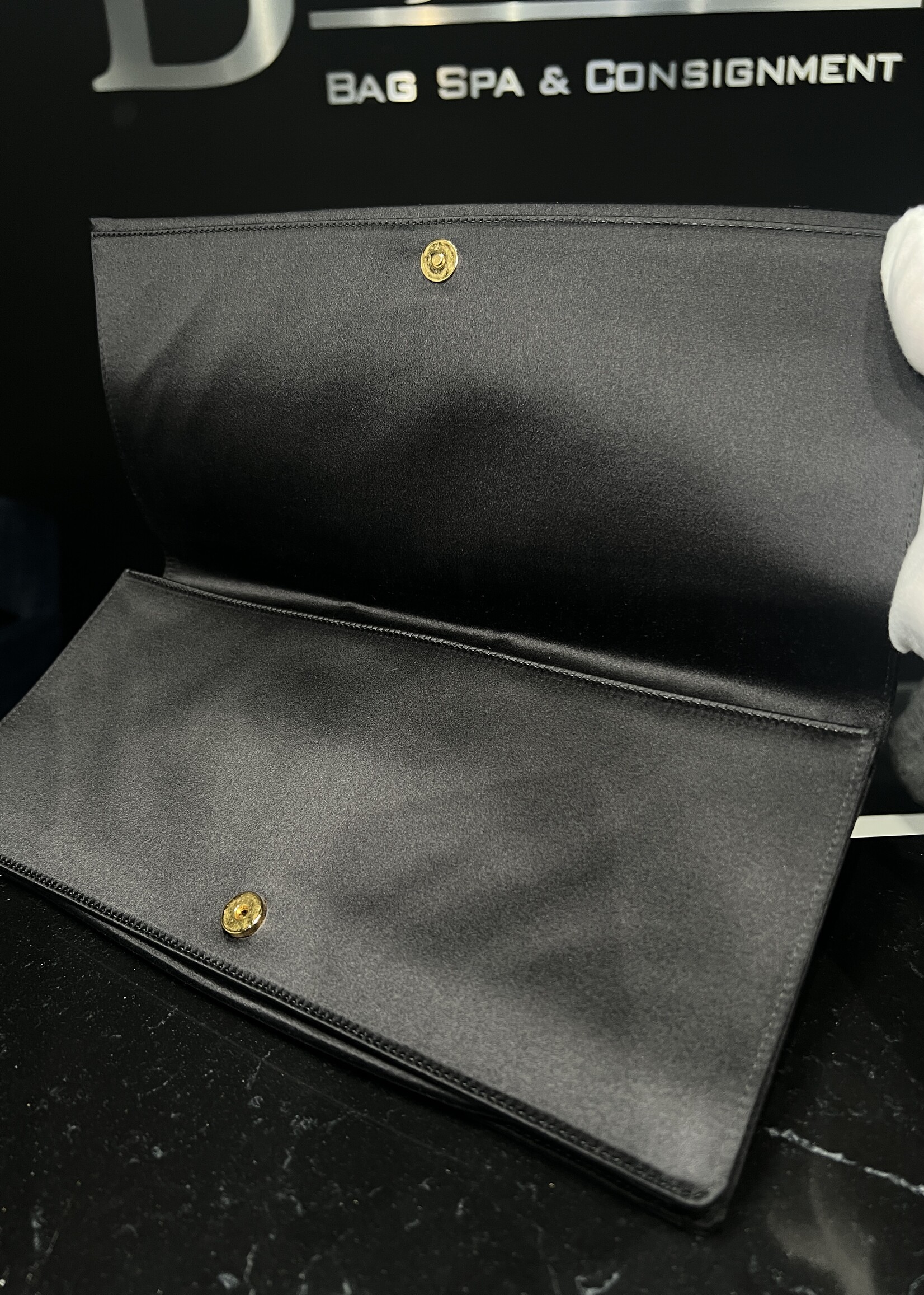 Prada Prada Rosa Satin Clutch