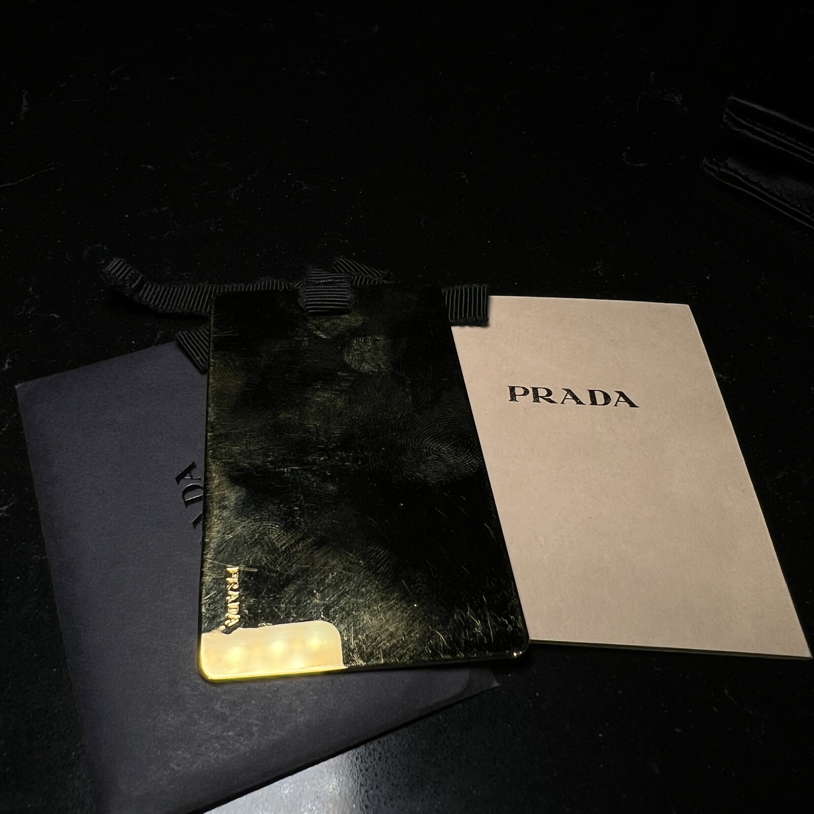 Prada Prada Rosa Satin Clutch