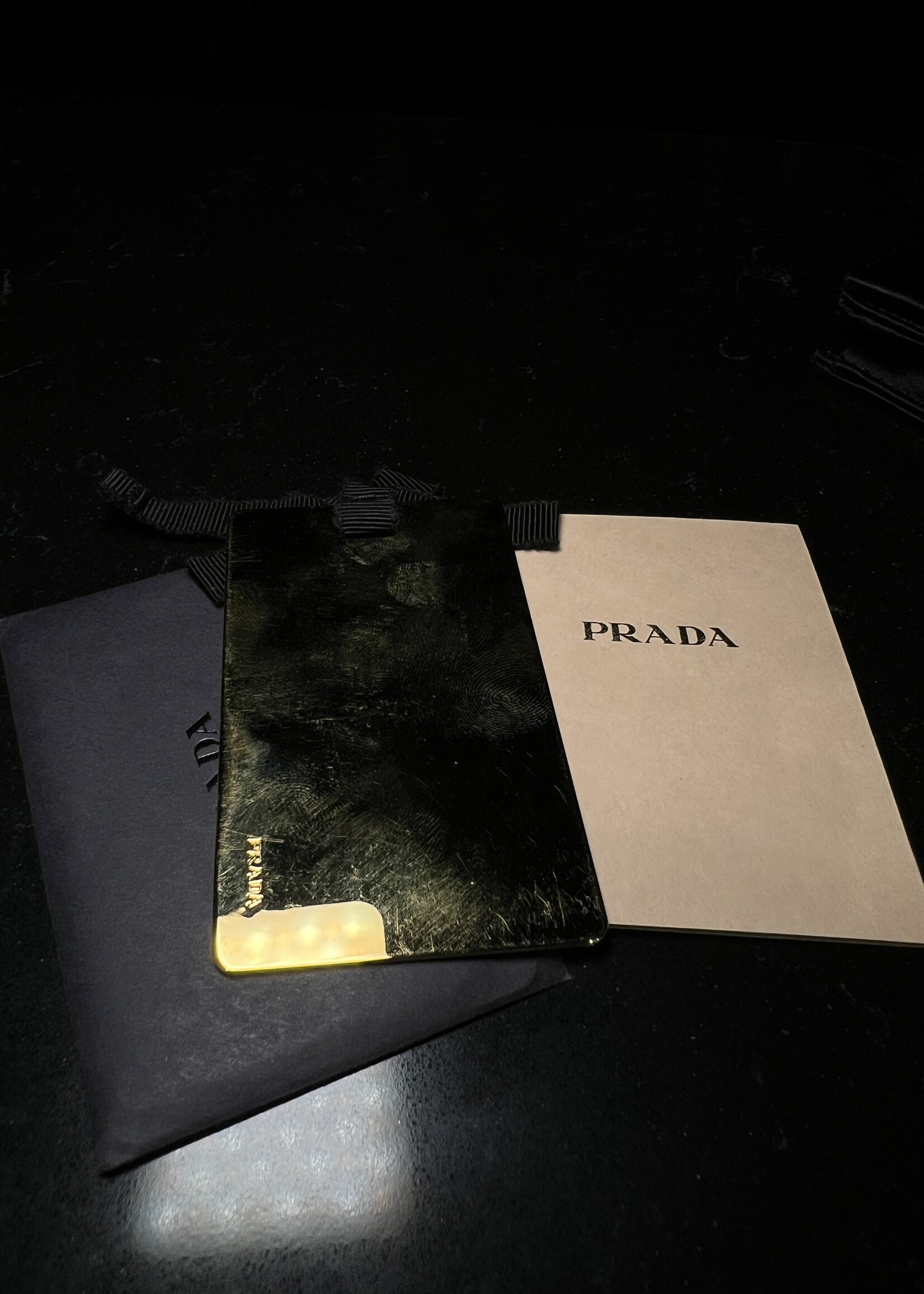 Prada Prada Rosa Satin Clutch