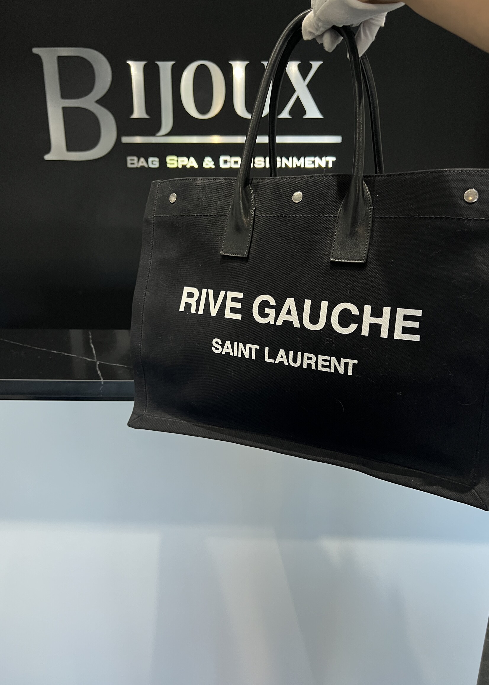 Saint Laurent Saint Laurent Rive Gauche Black Tote