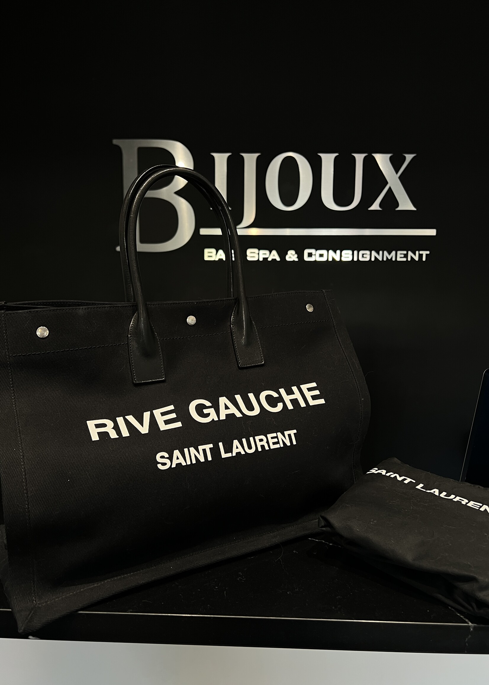 Saint Laurent Saint Laurent Rive Gauche Black Tote