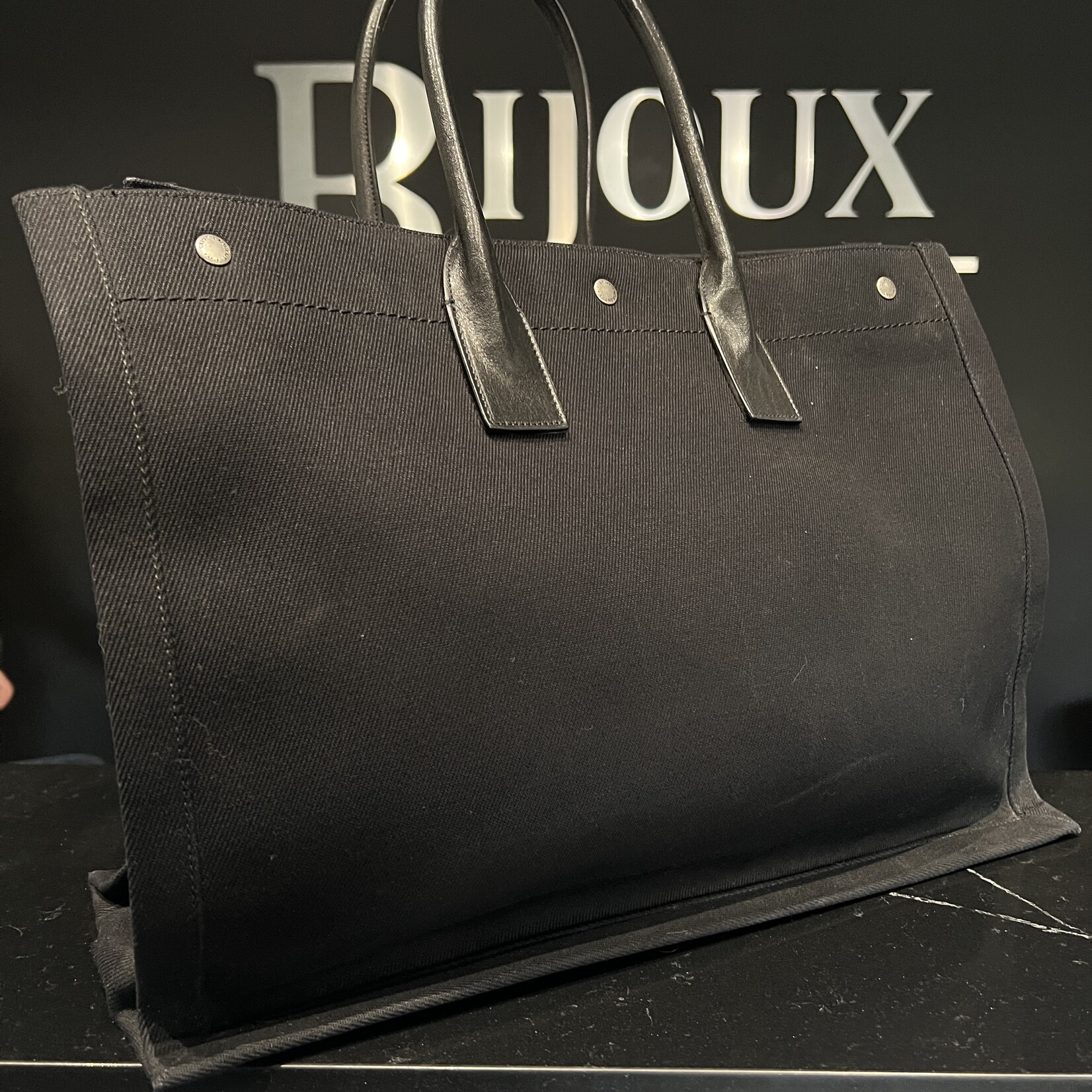 Saint Laurent Saint Laurent Rive Gauche Black Tote