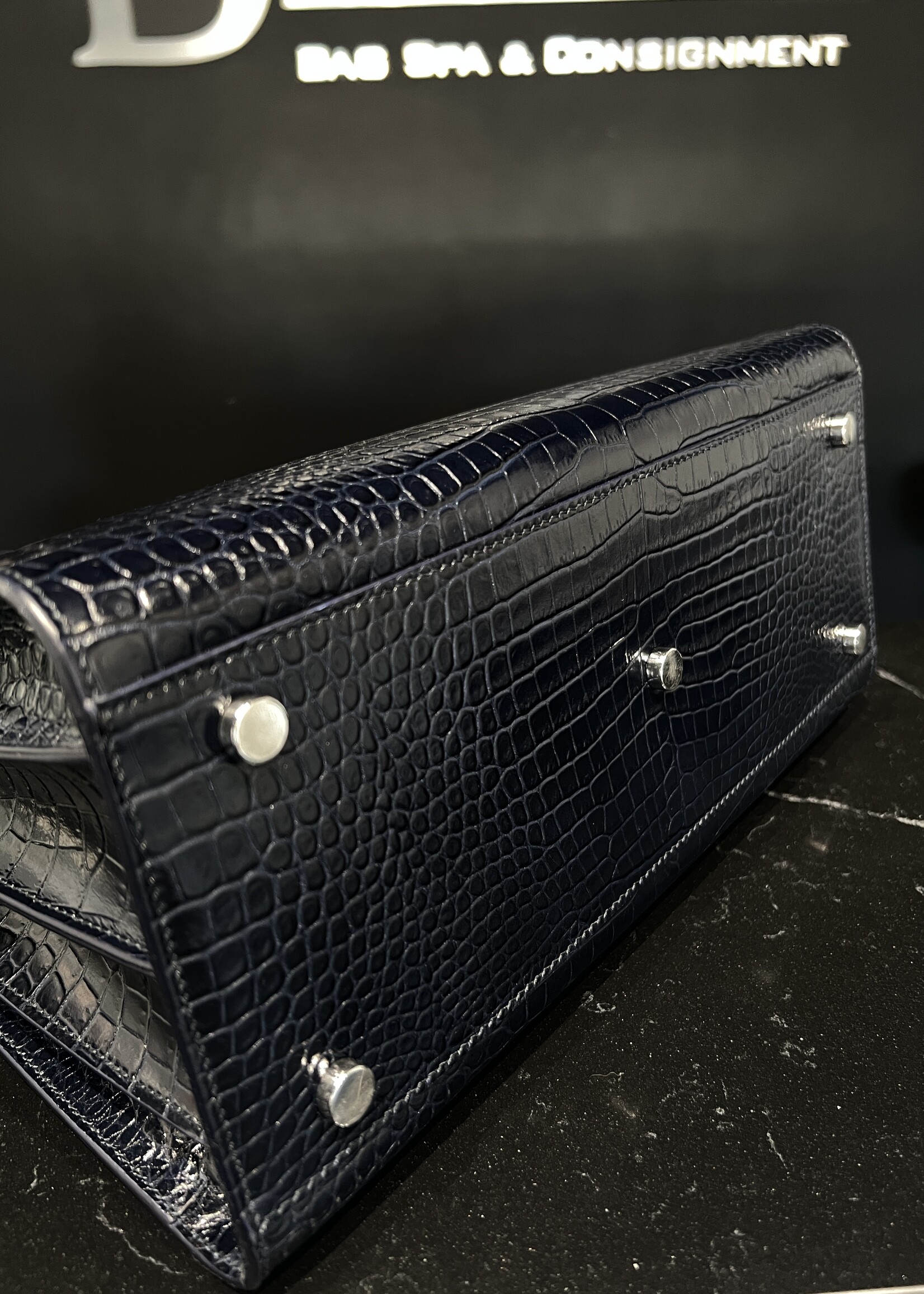 Saint Laurent Saint Laurent Croc Embossed Sac De Jour Small