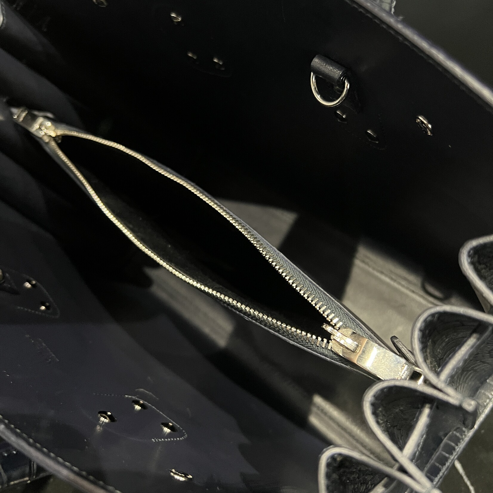 Saint Laurent Saint Laurent Croc Embossed Sac De Jour Small