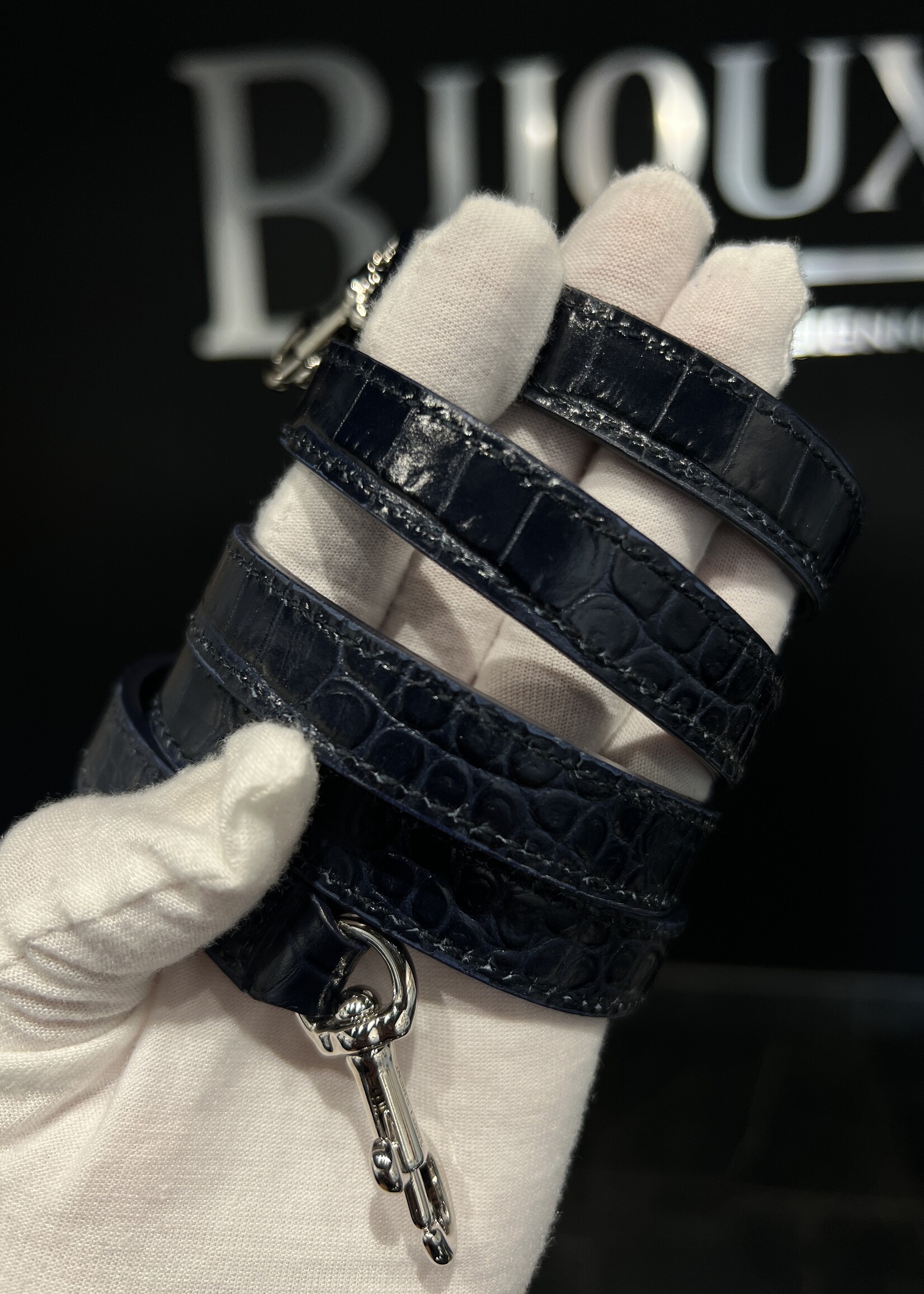 Saint Laurent Saint Laurent Croc Embossed Sac De Jour Small