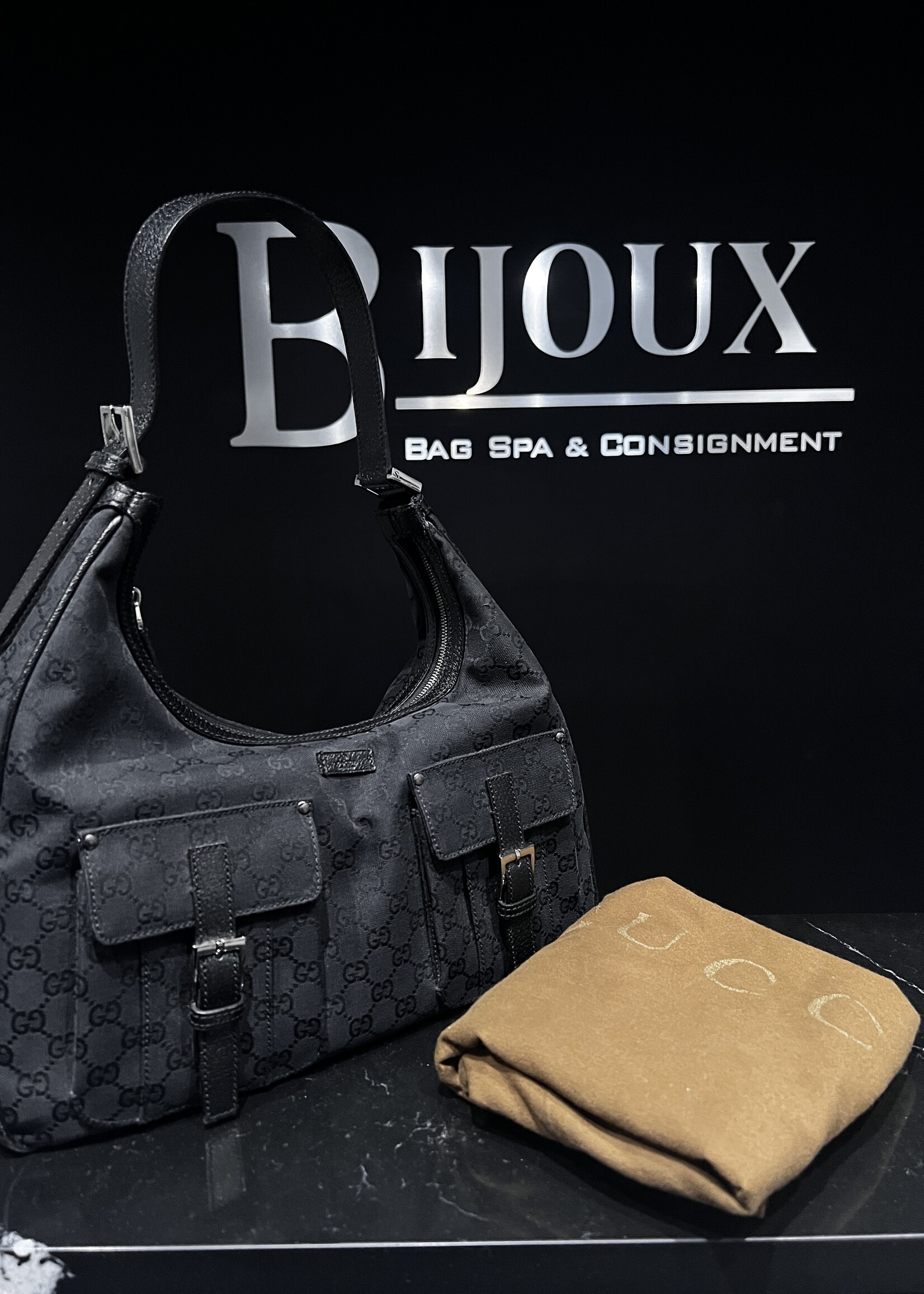 Gucci SOLD - Gucci Double Pocket Shoulder Bag