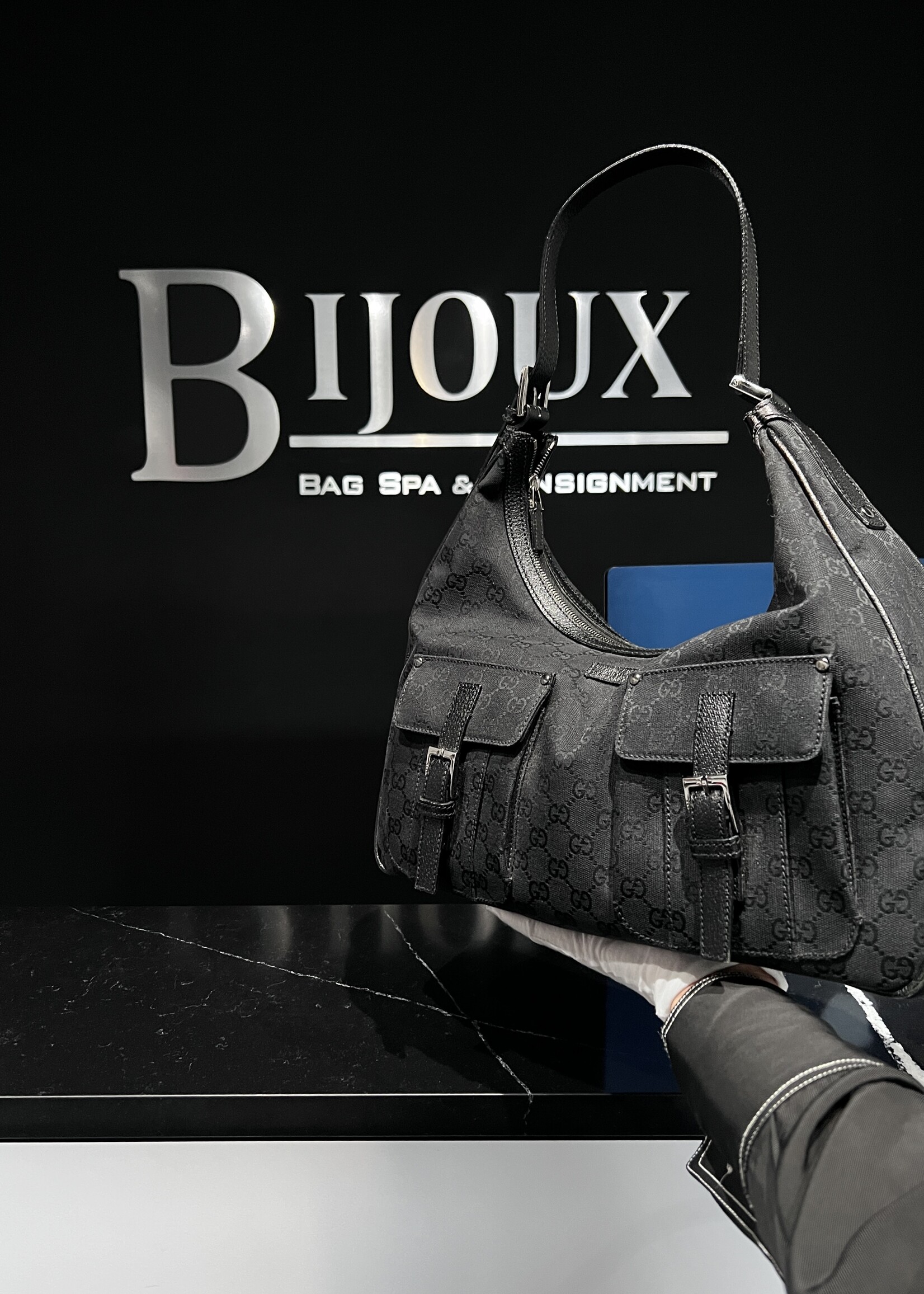 Gucci SOLD - Gucci Double Pocket Shoulder Bag