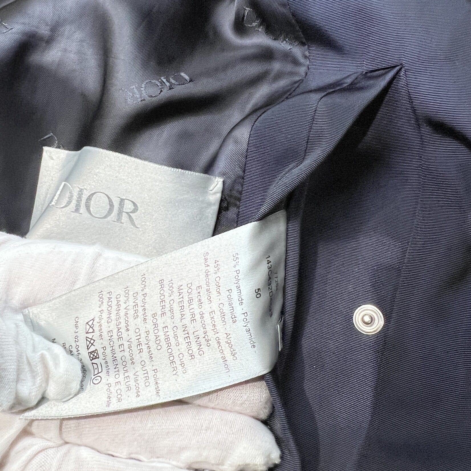 Christian Dior Christian Dior Navy Bomber Jacket