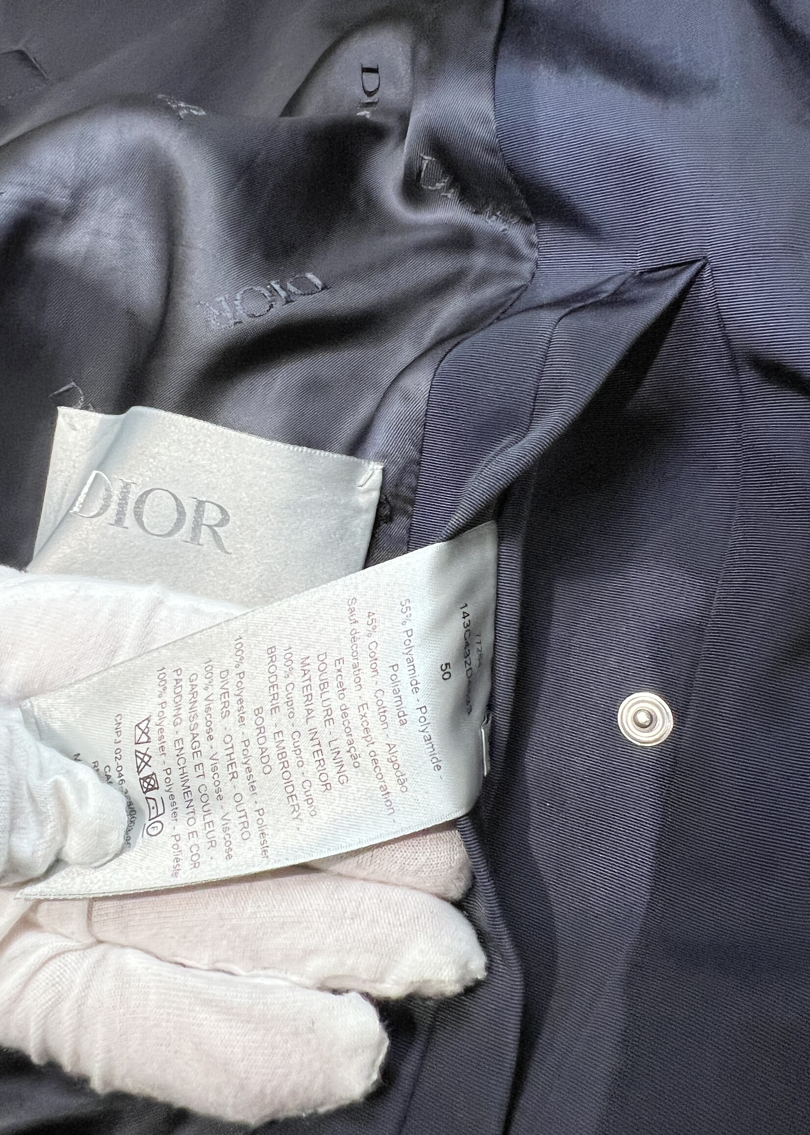 Christian Dior Christian Dior Navy Bomber Jacket