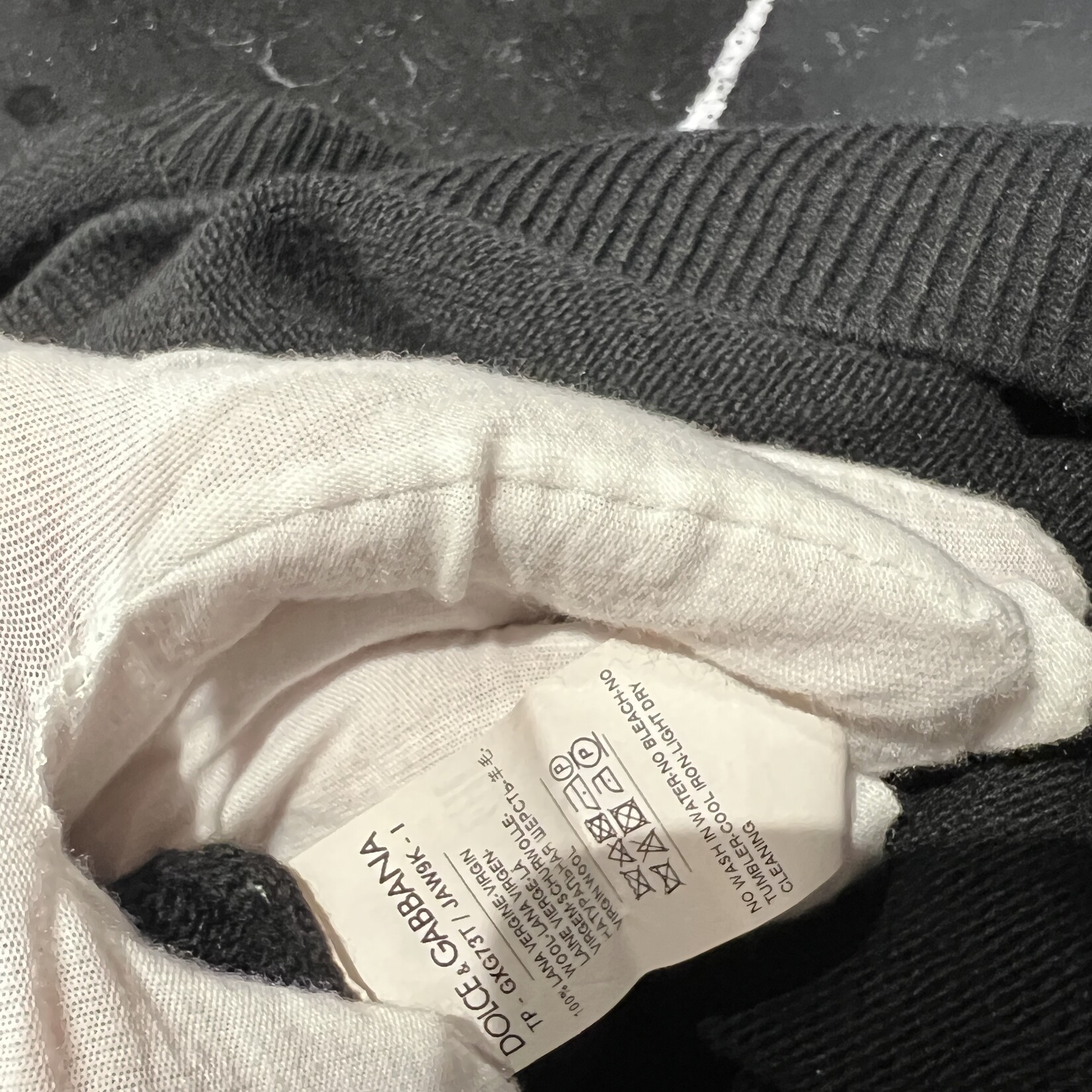 Dolce & Gabbana Dolce & Gabbana Black Wool Sweater