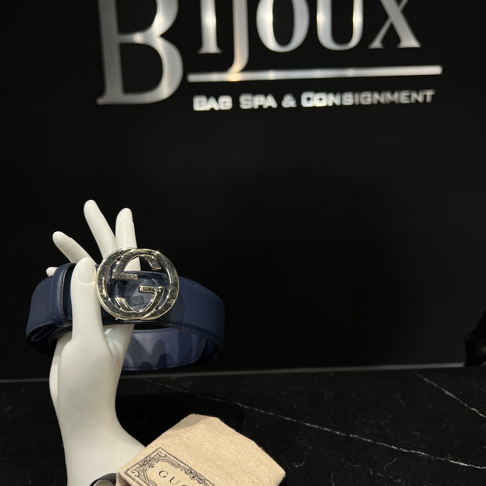 Gucci Gucci Interlocking Blue Belt