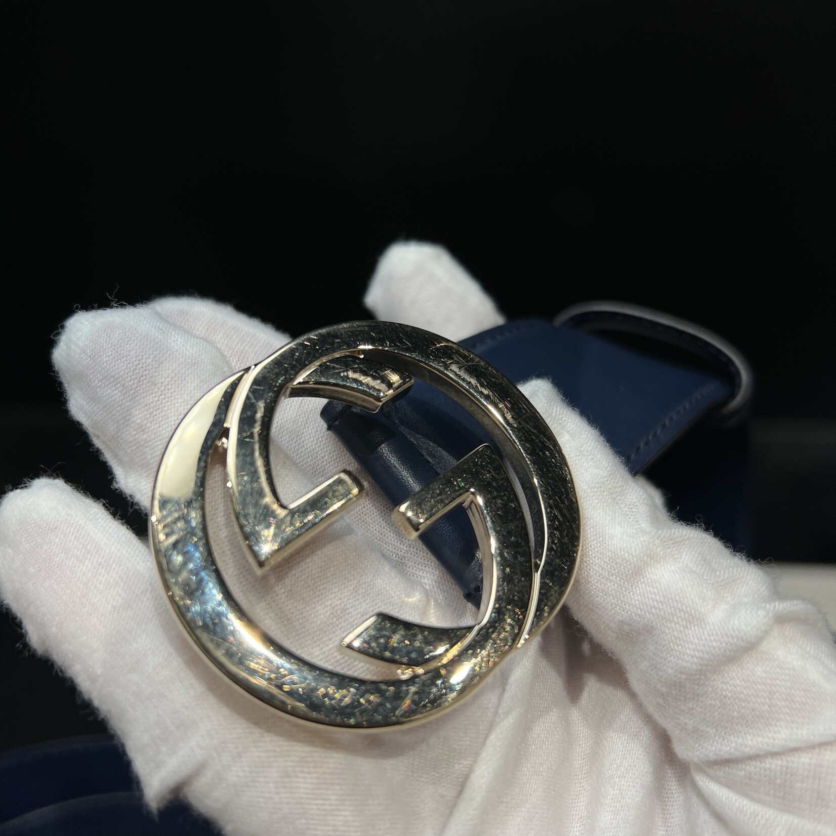 Gucci Gucci Interlocking Blue Belt