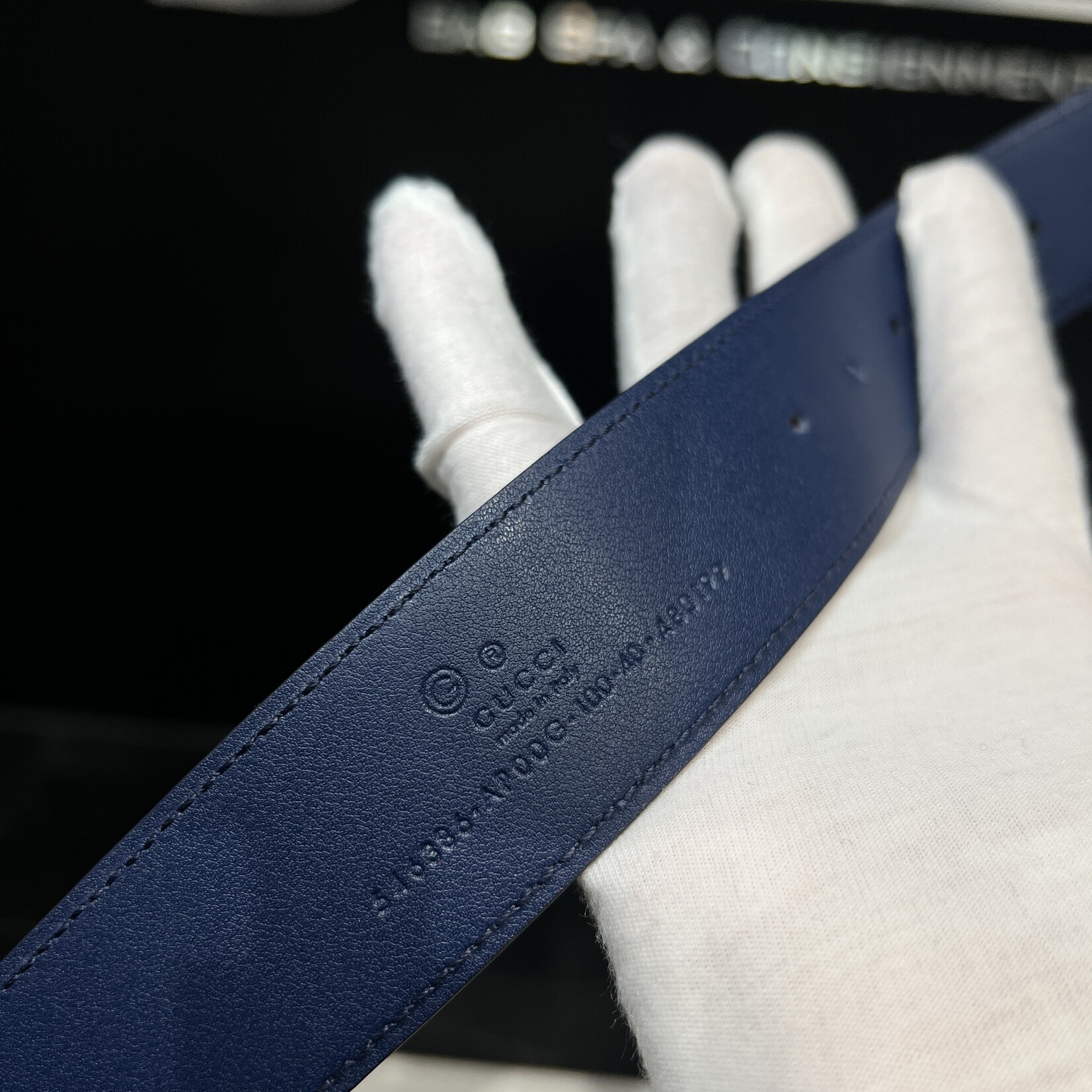 Gucci Gucci Interlocking Blue Belt