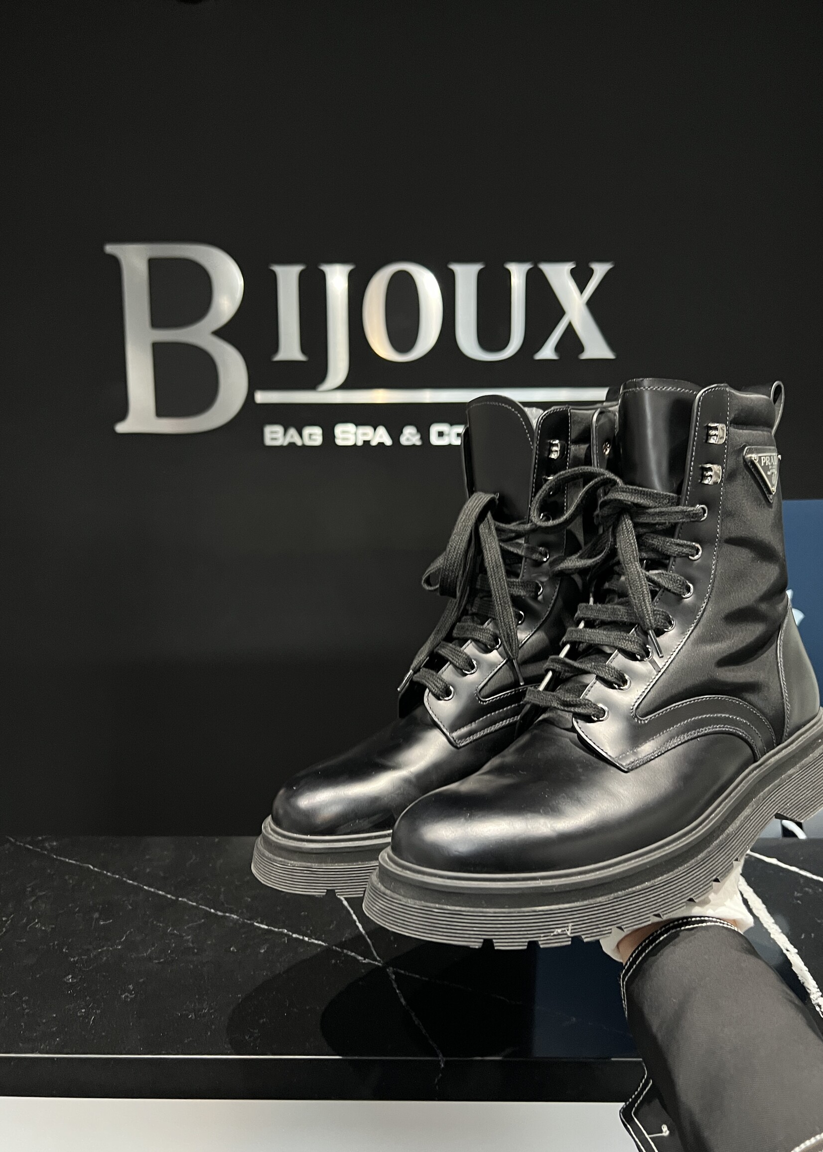 Prada SOLD - Prada Combat Boots 9.5